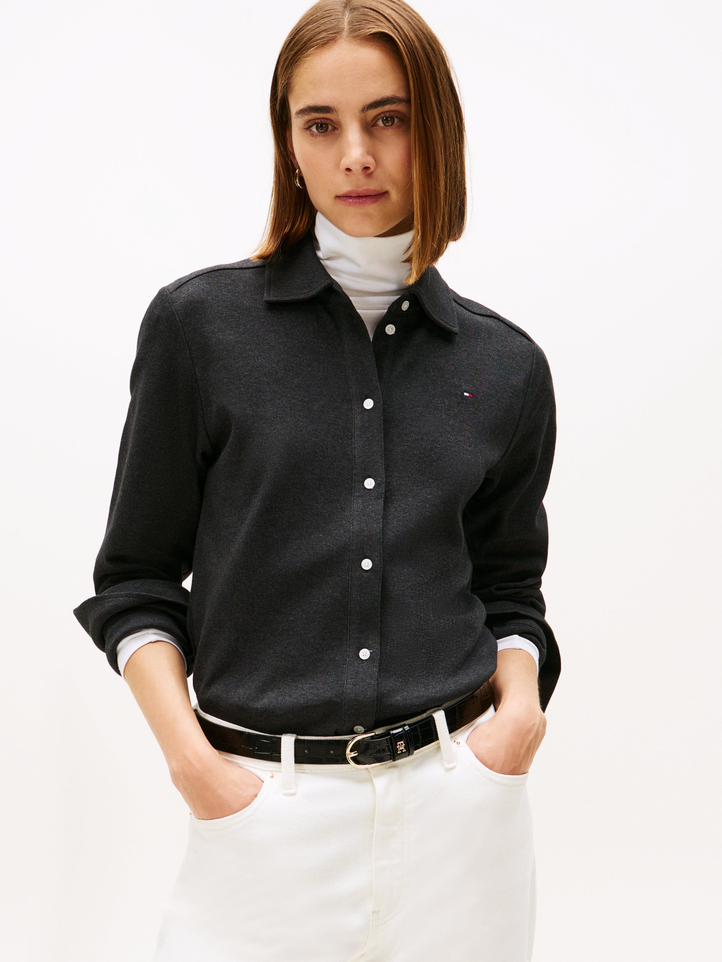 MODERN INTERLOCK REG LS SHIRT