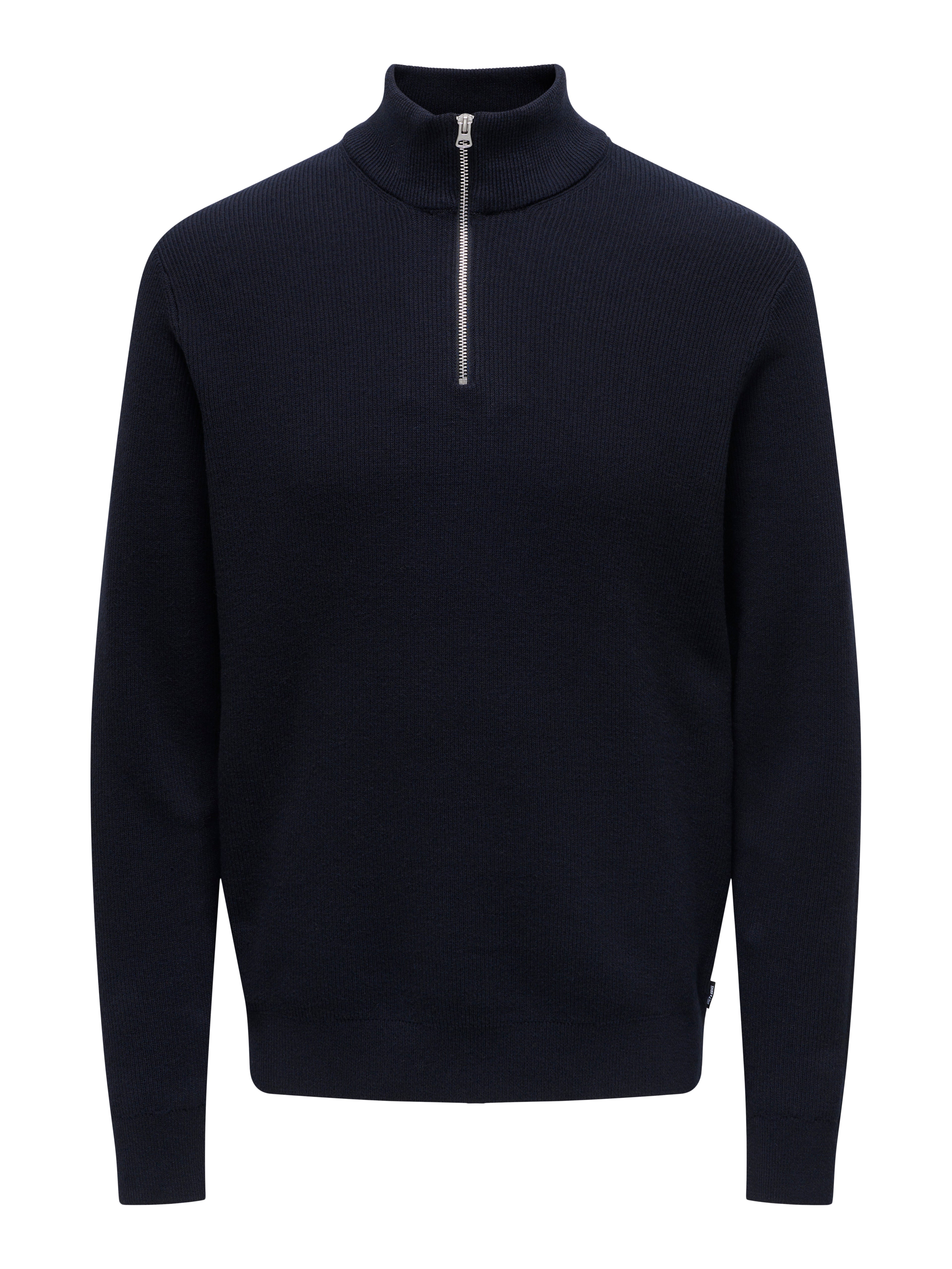 ONSPHIL REG 12 STRUC HALF ZIP KNIT NOOS