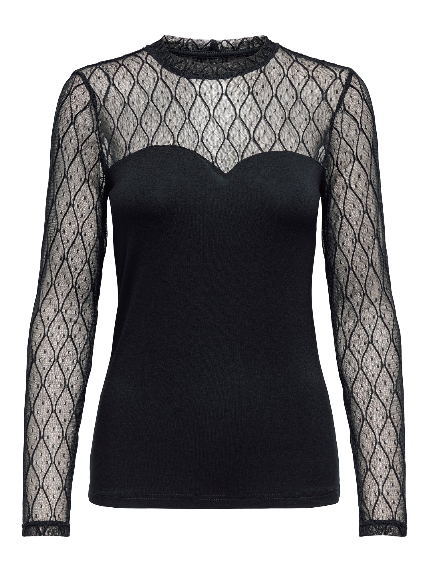 ONLSALINA L/S LACE MIX TOP JRS