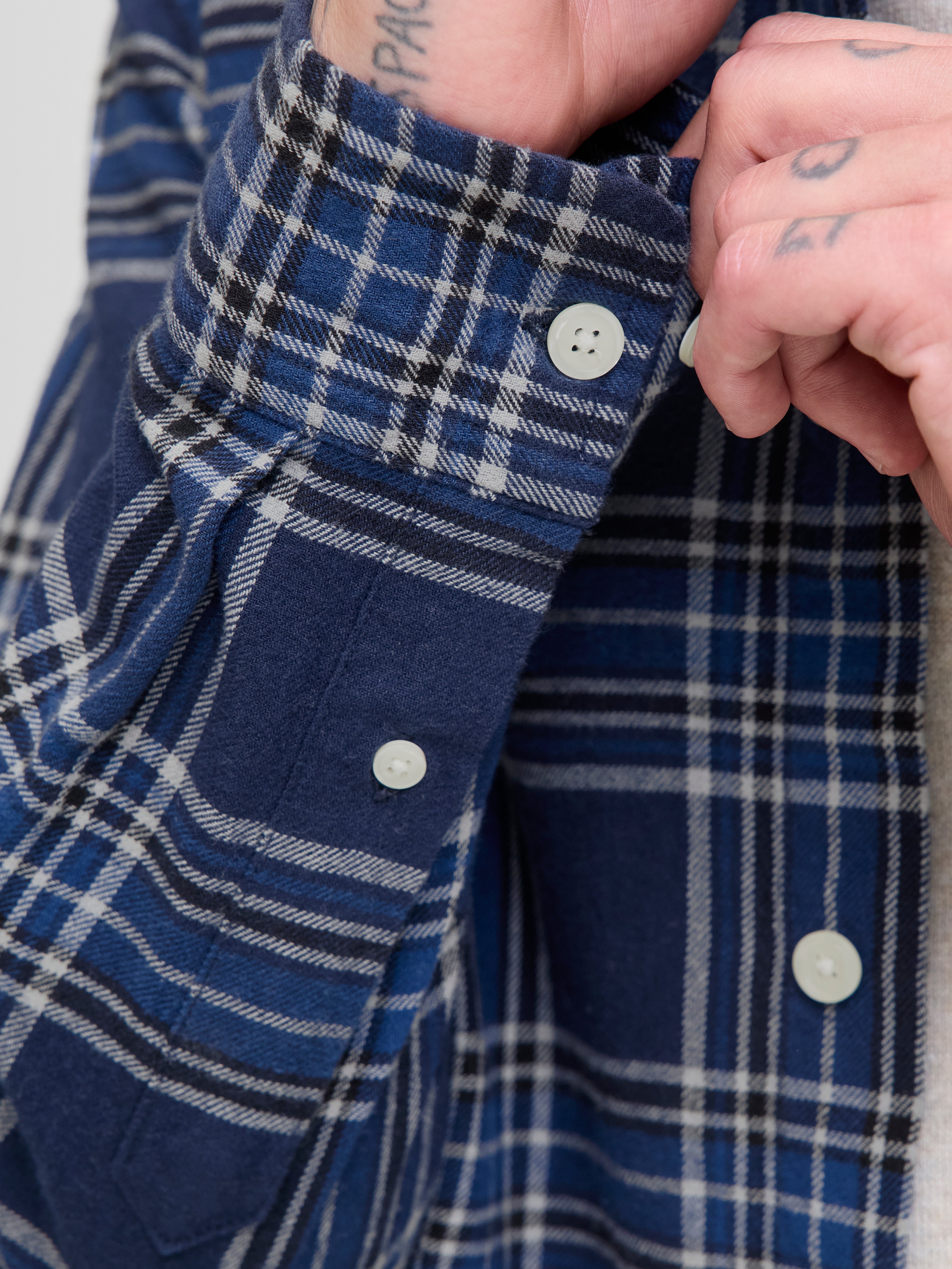 JPRBLUBROOK CHECK L/S SHIRT SN