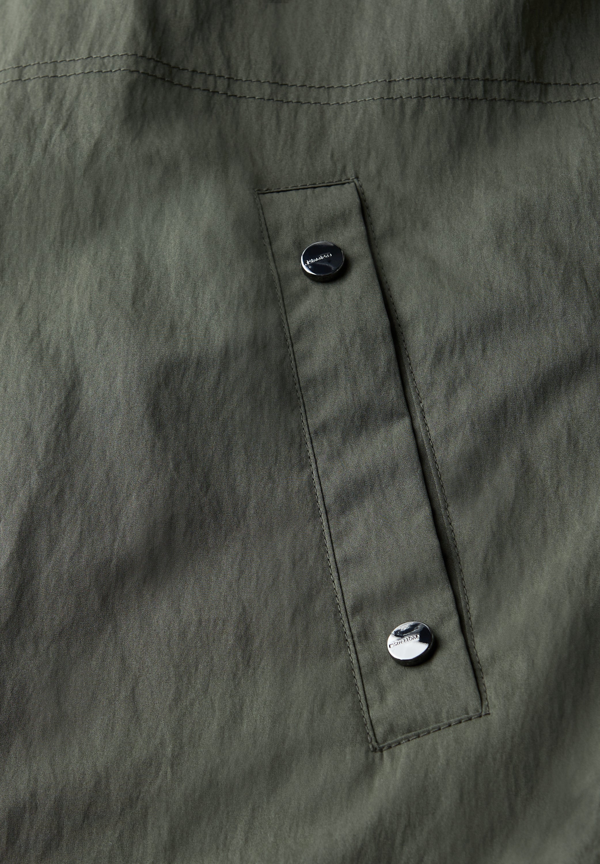 Langer Blouson mit Kapuze