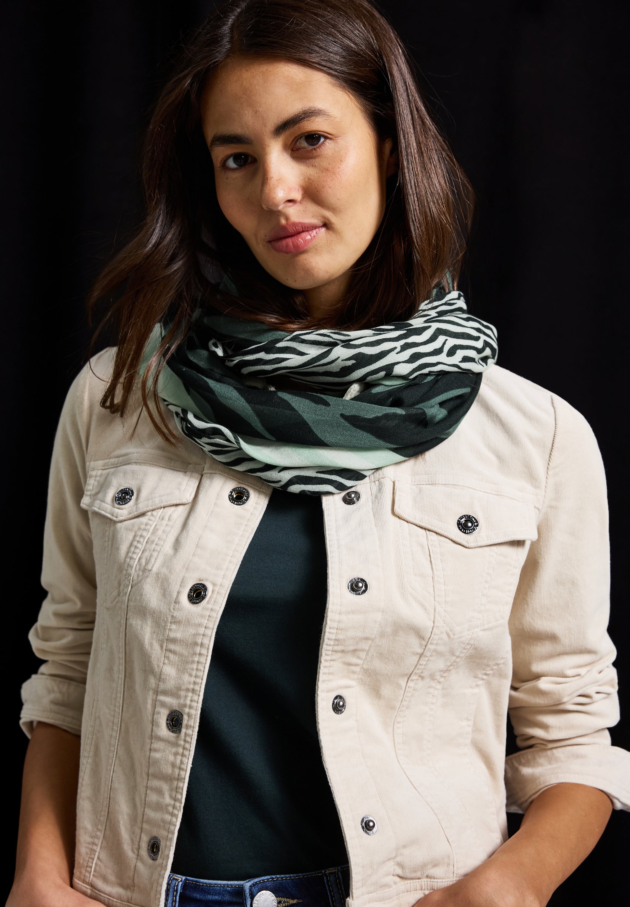 Street One Damen Loop Schal Mustermix Modal