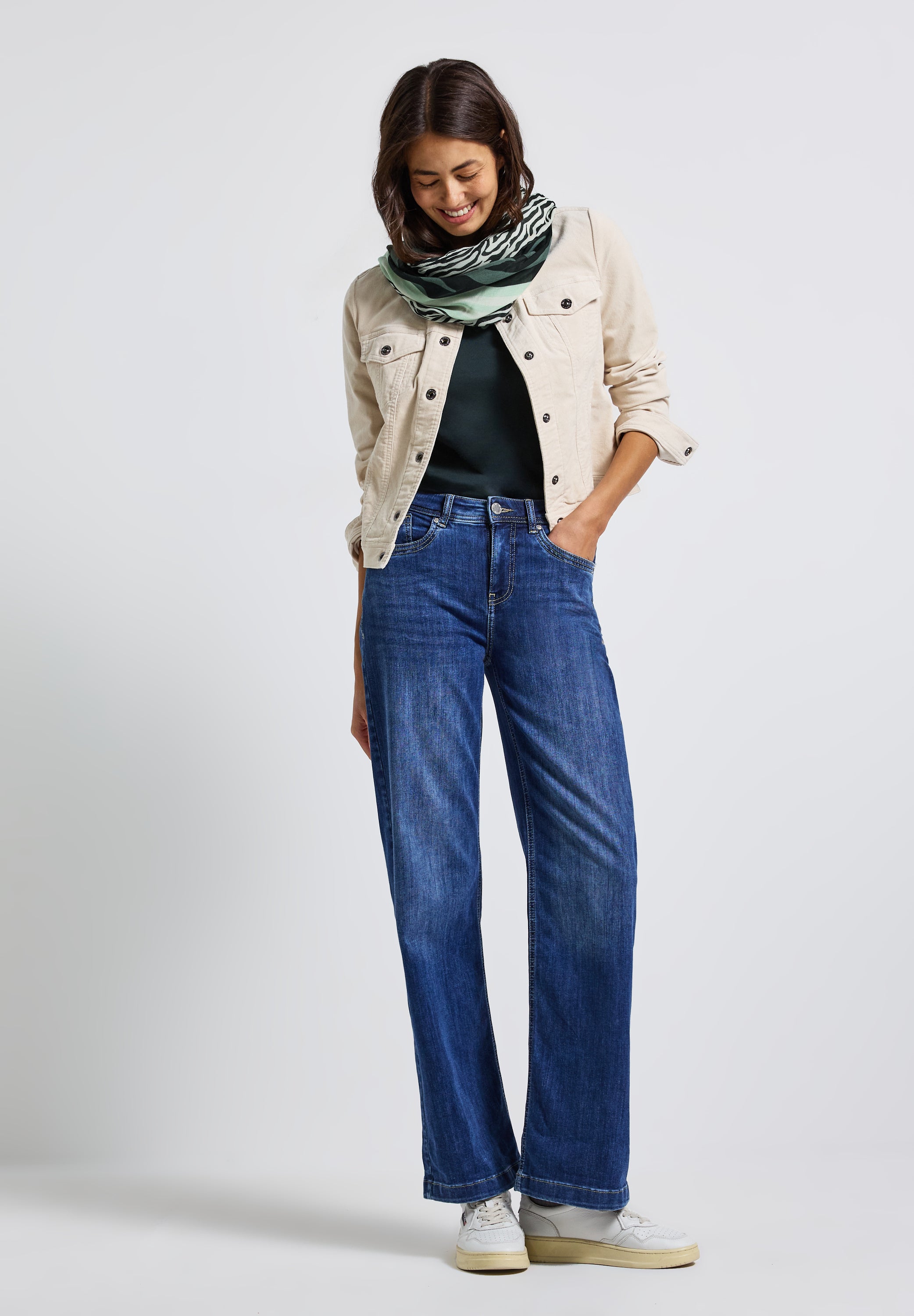 Street One Damen Loop Schal Mustermix Modal