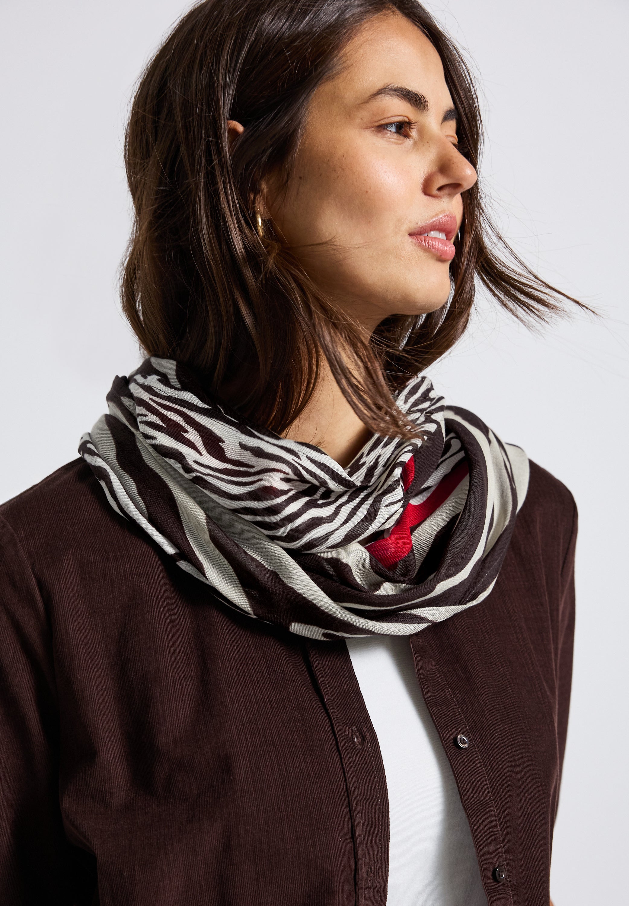 Street One Damen Loop Schal Mustermix Modal