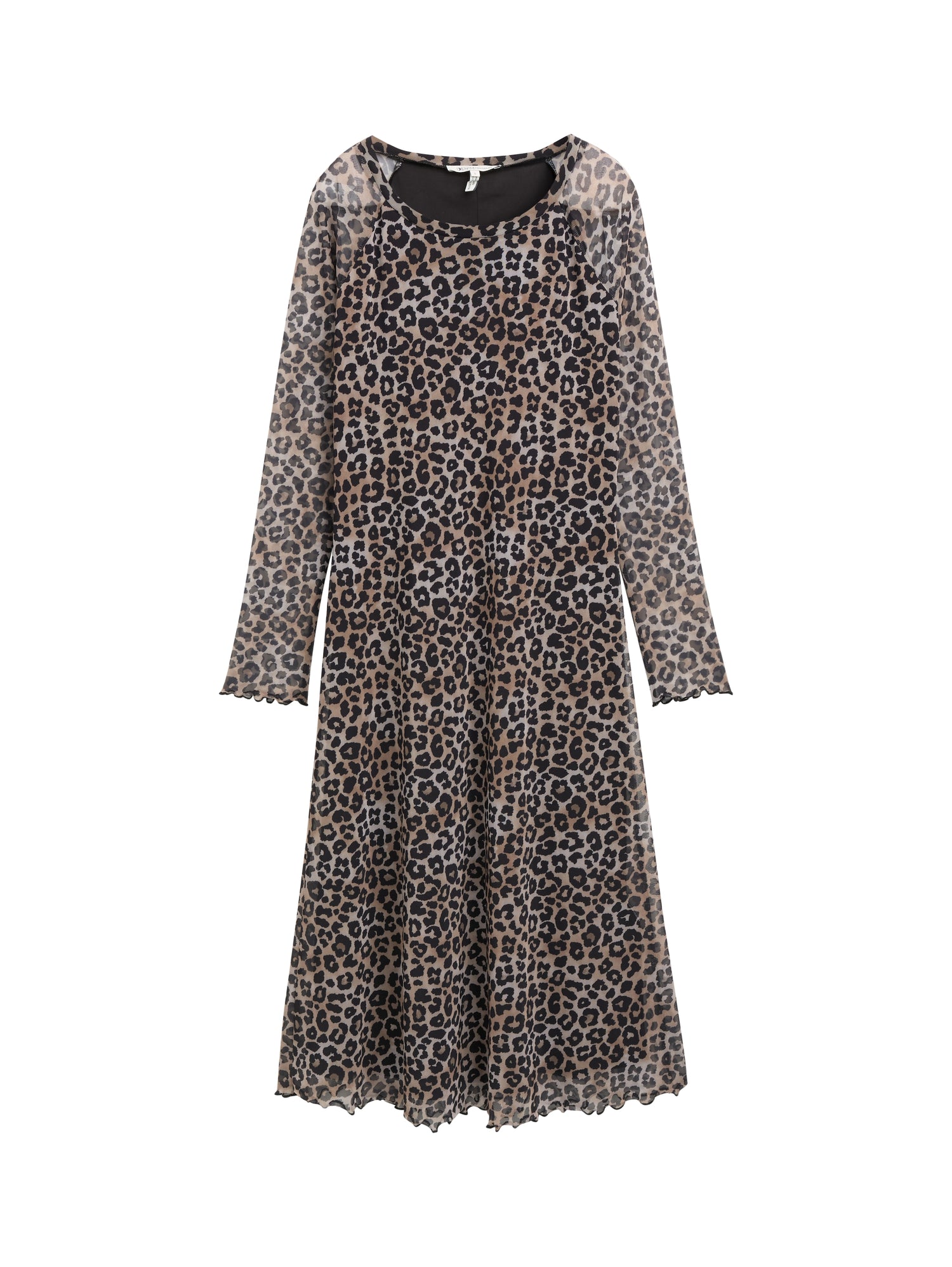 Mesh Midi-Kleid mit Muster