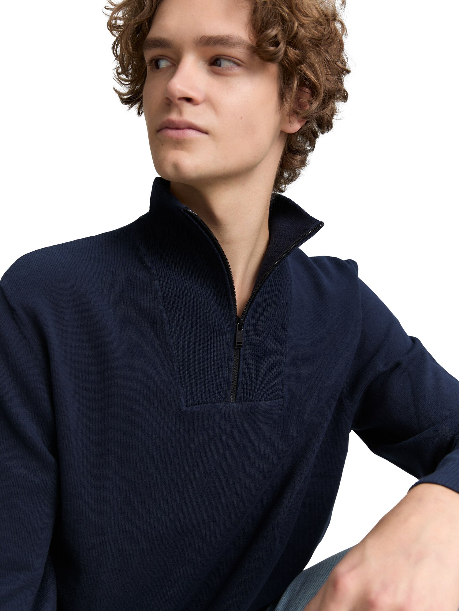 Troyer Strickpullover aus Baumwolle