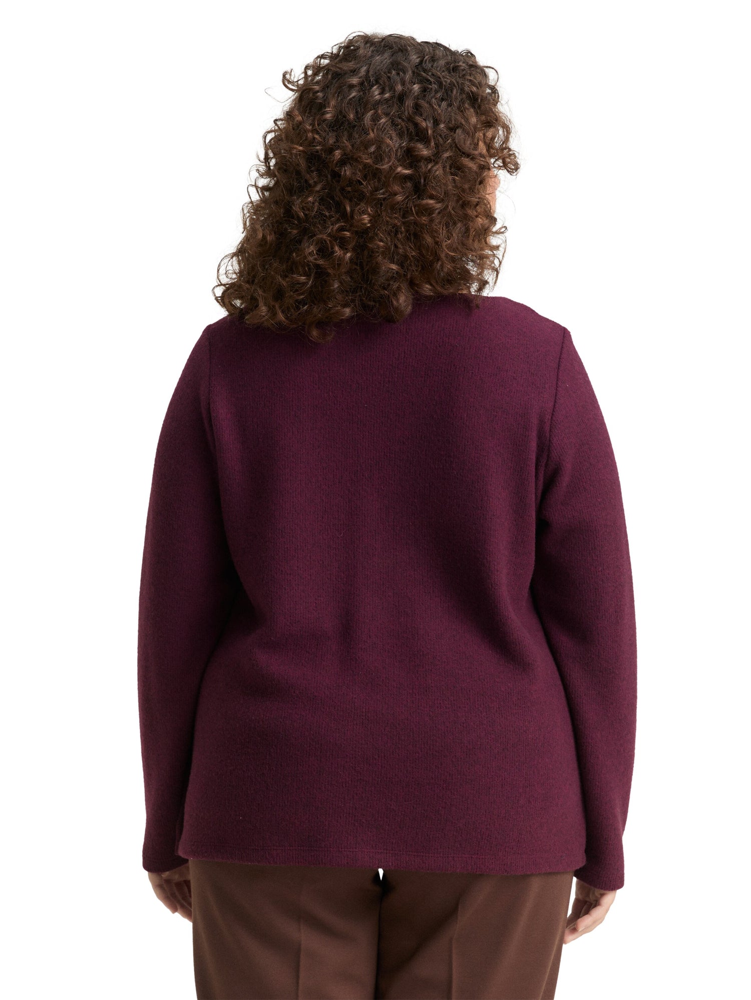 Plus Size - Sweatshirt mit Knopfdetails