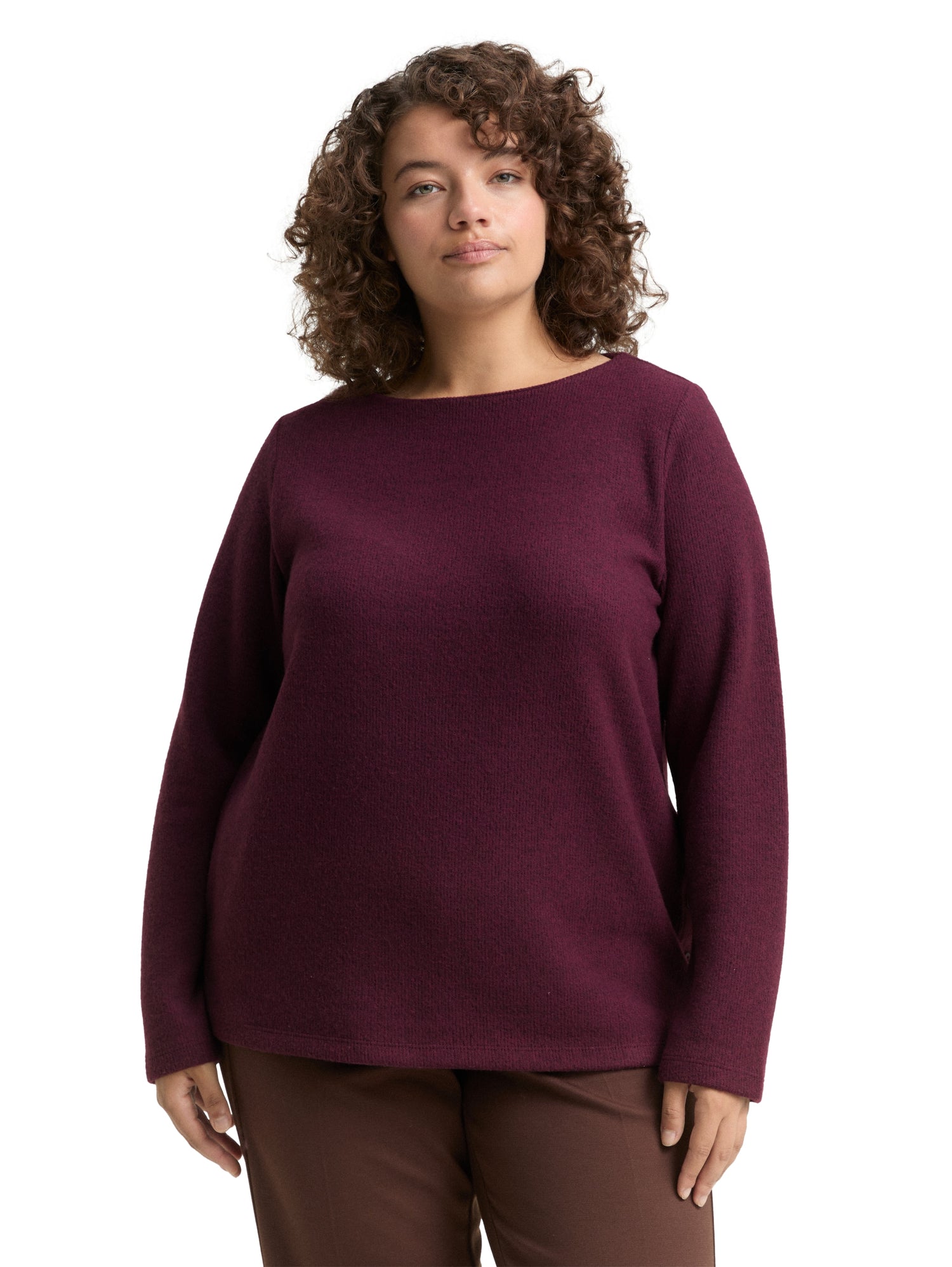 Plus Size - Sweatshirt mit Knopfdetails