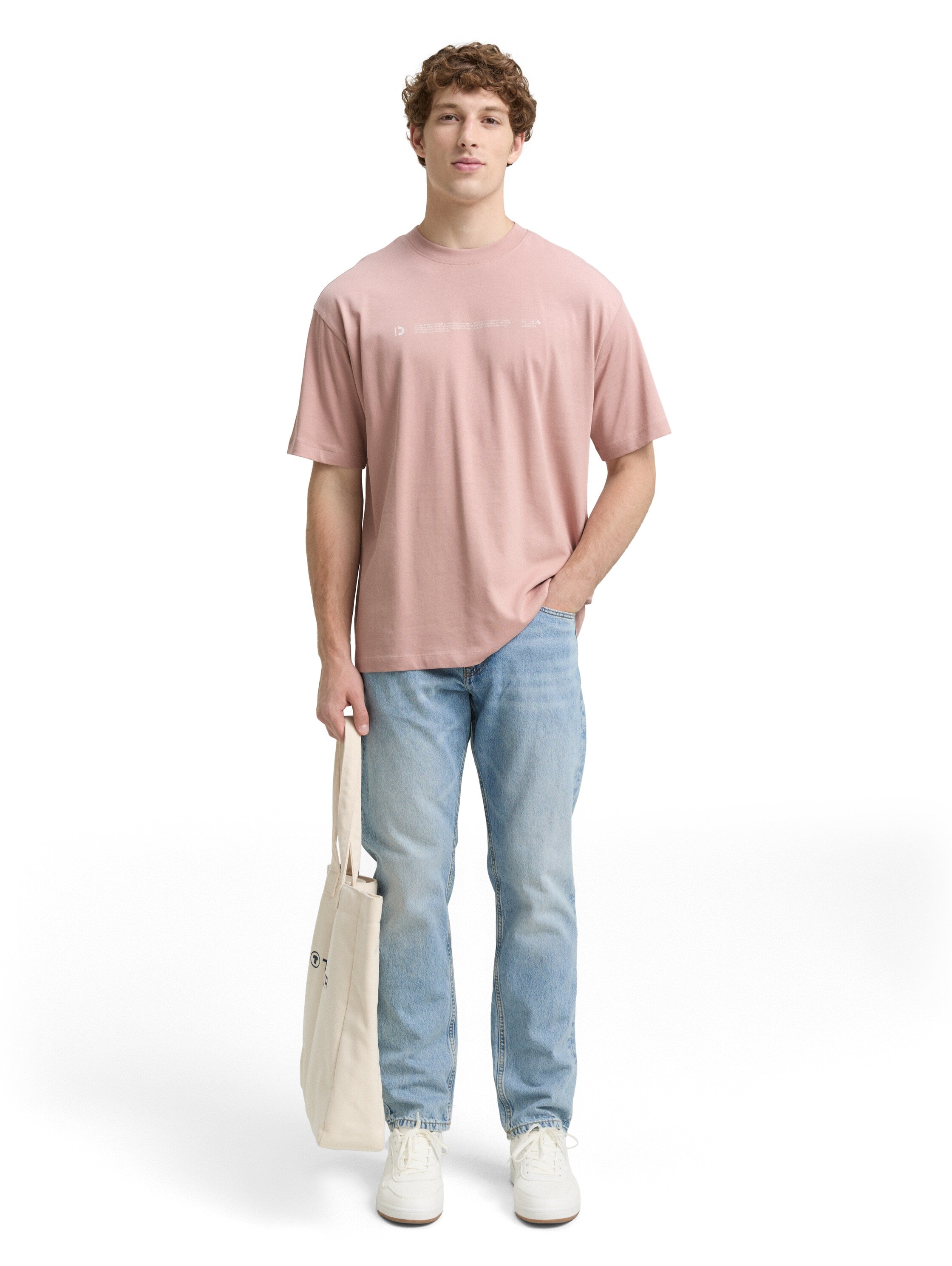 Heavy-Jersey T-Shirt mit Print