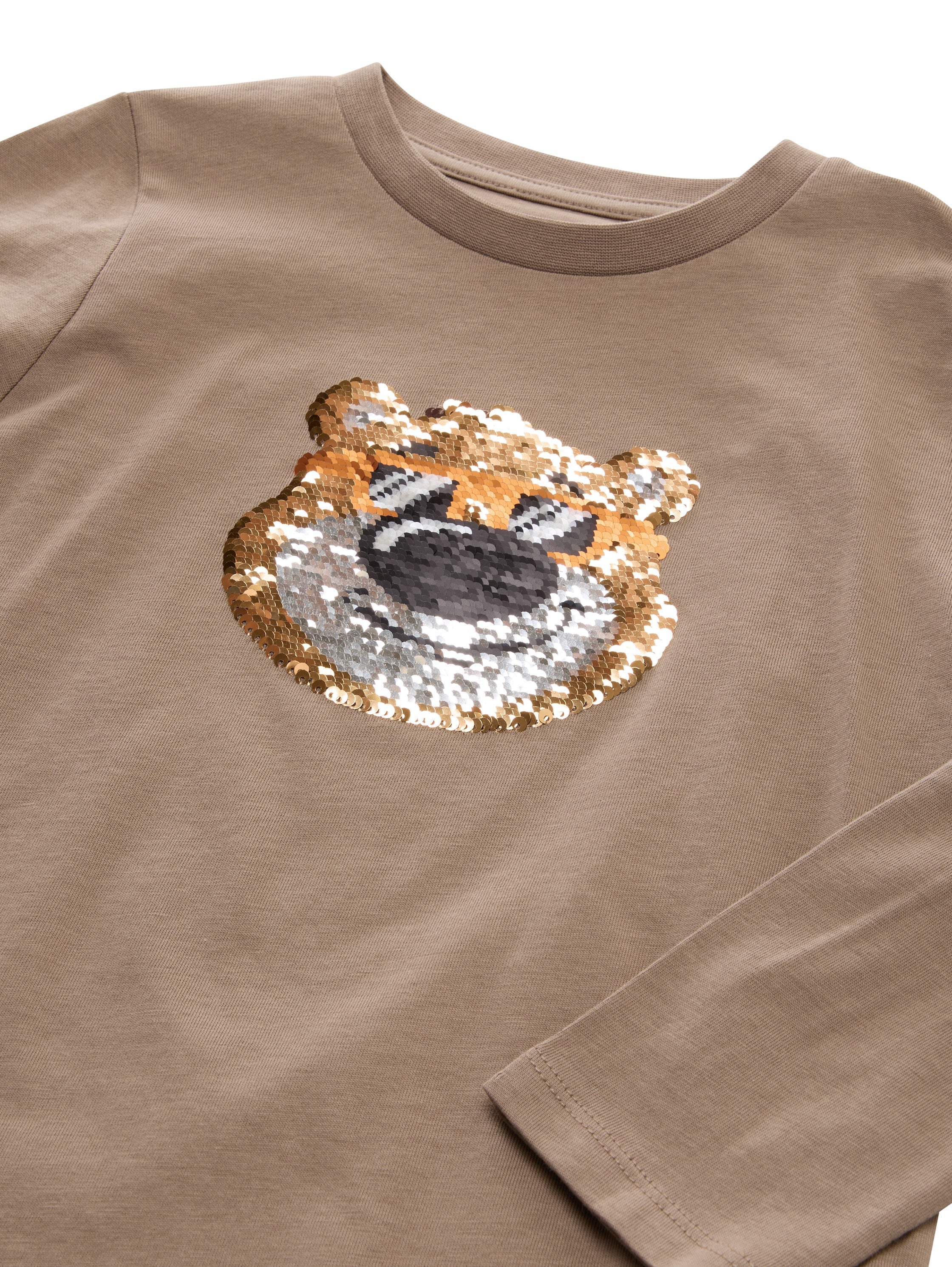 Langarmshirt mit Wendepailletten