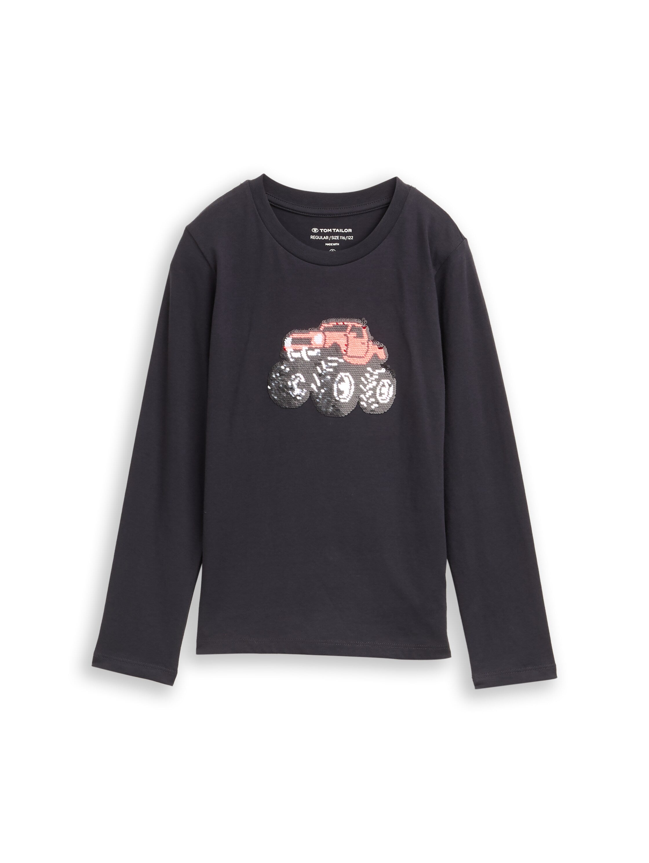 Langarmshirt mit Wendepailletten
