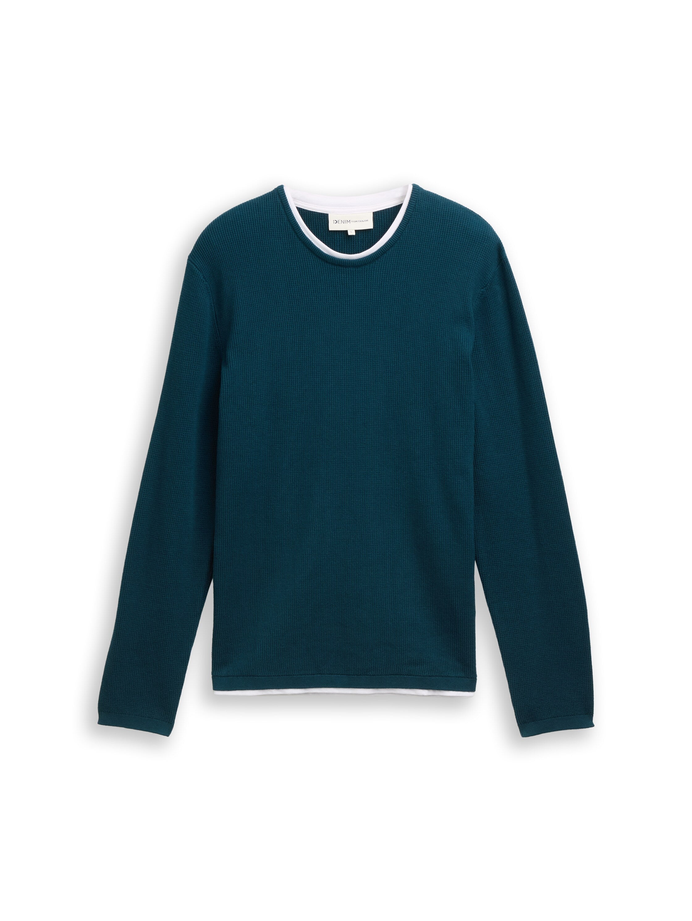 2-in-1 Strickpullover aus Baumwolle