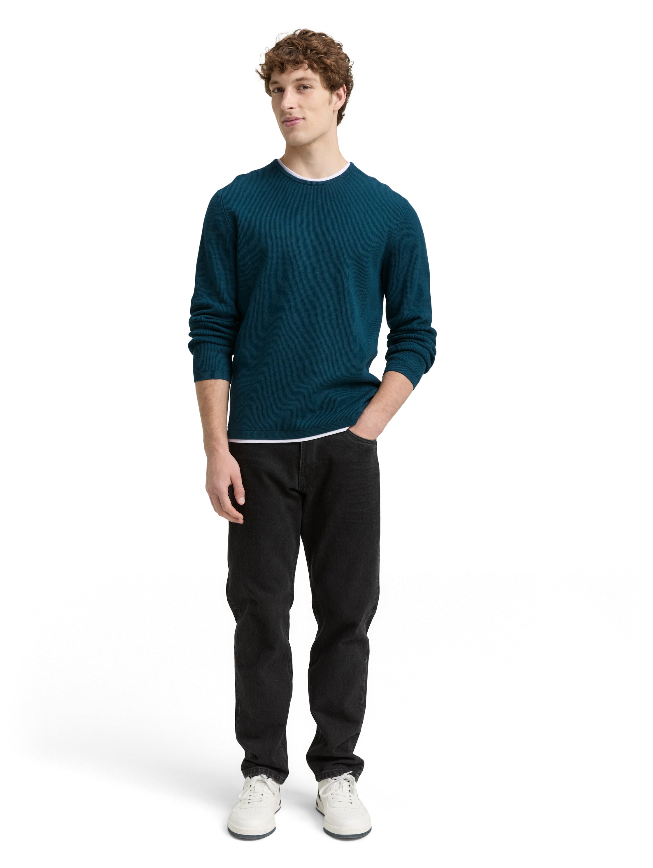2-in-1 Strickpullover aus Baumwolle