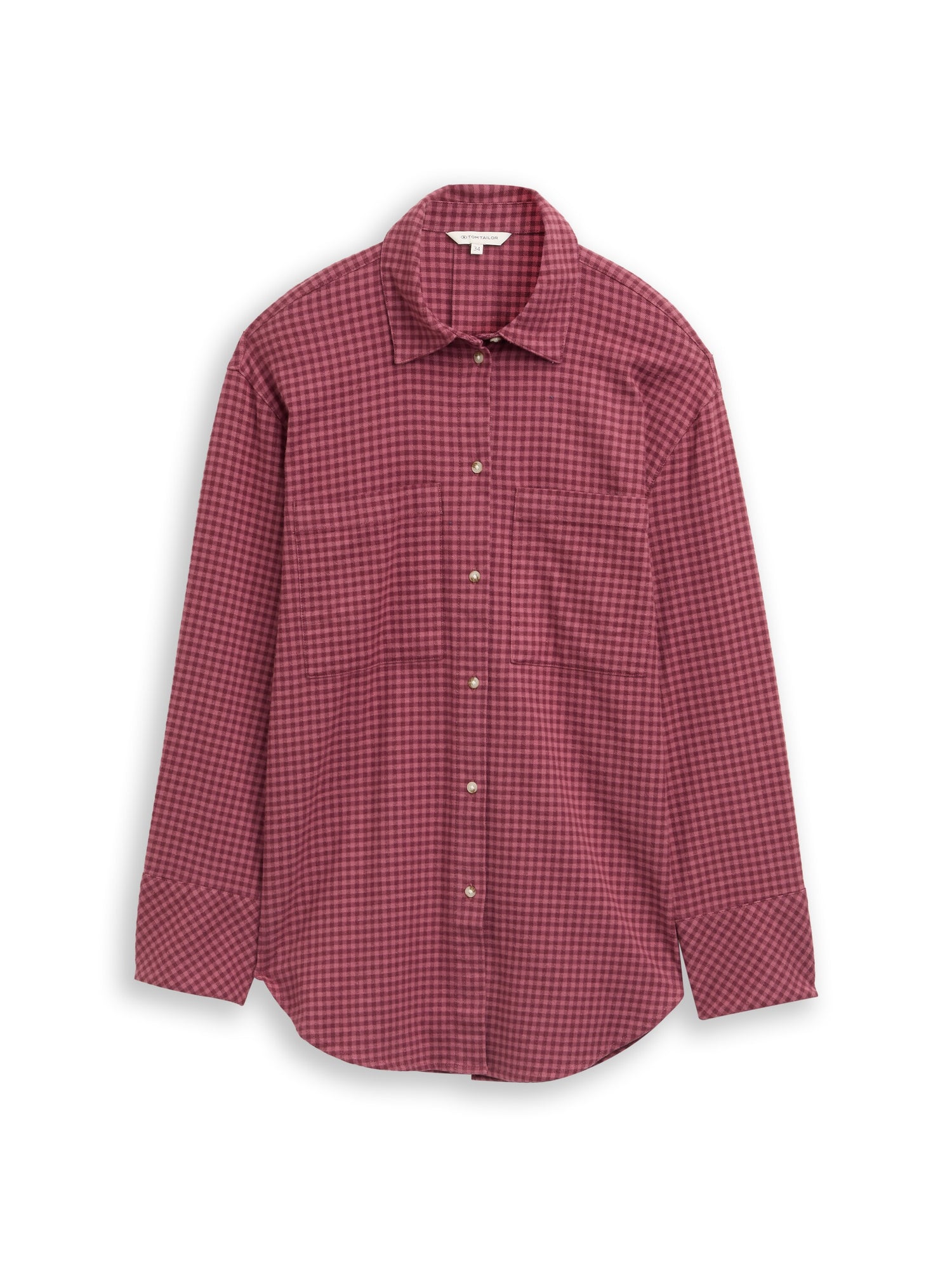 Oversize Flanellbluse mit Karomuster