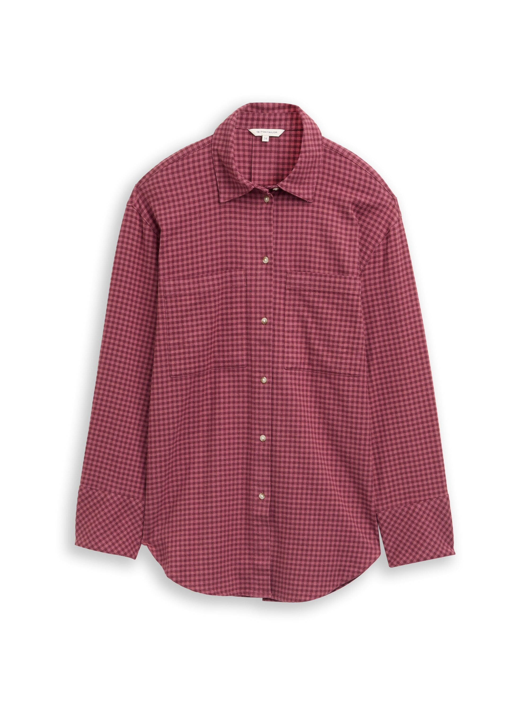 Oversize Flanellbluse mit Karomuster