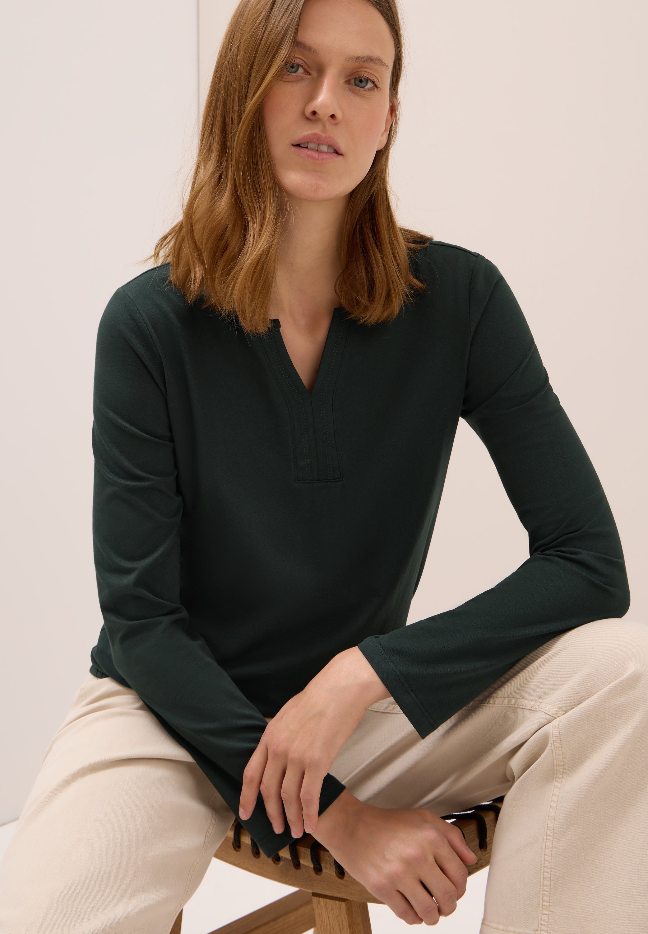 Shirt im Tunika-Look