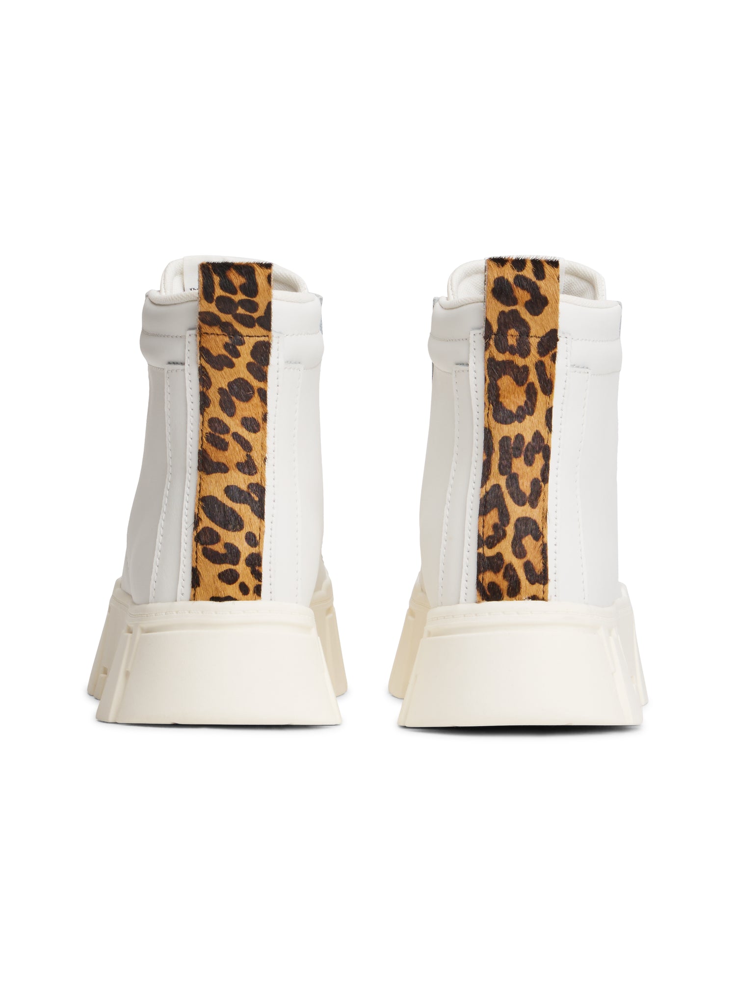 Tommy Jeans Damen Sneaker Flatform – vulkanisierte Plateausohle – Leopard Muster