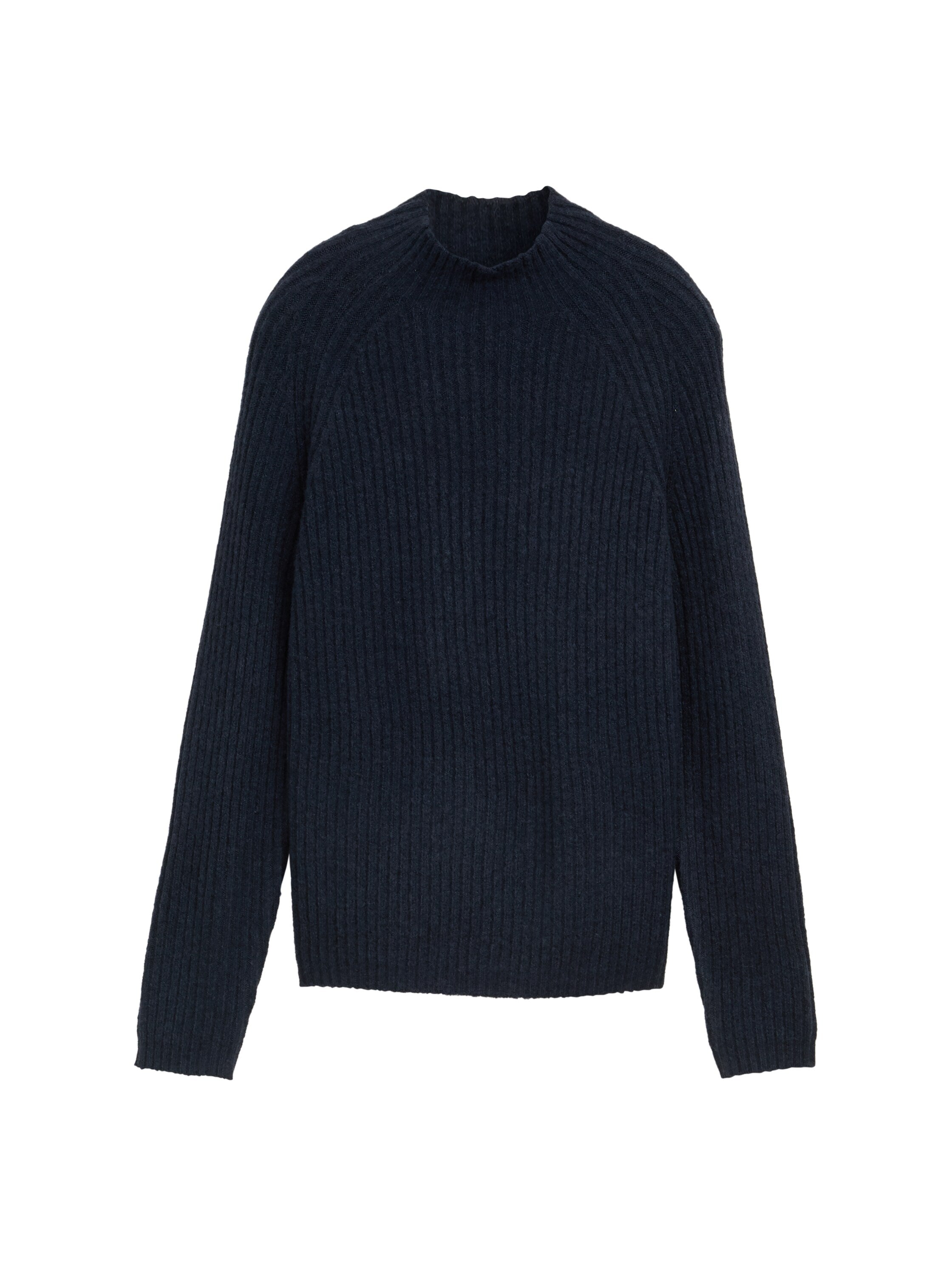Relaxed Fit Strickpullover mit Stehkragen