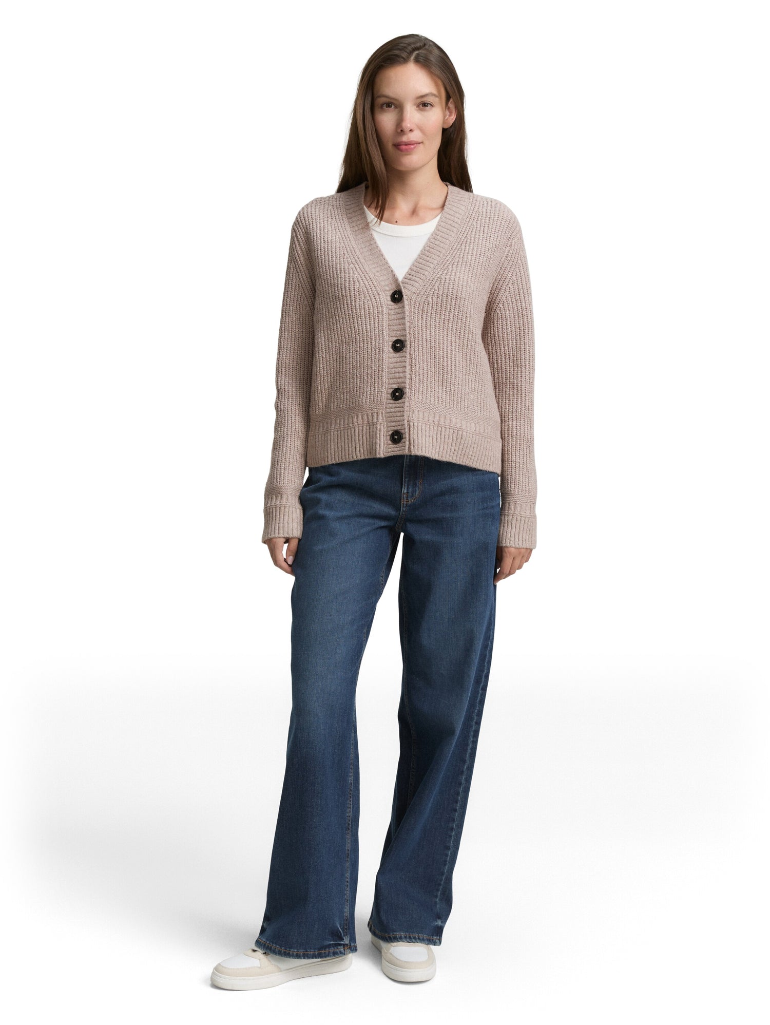 Cardigan mit Rippstruktur