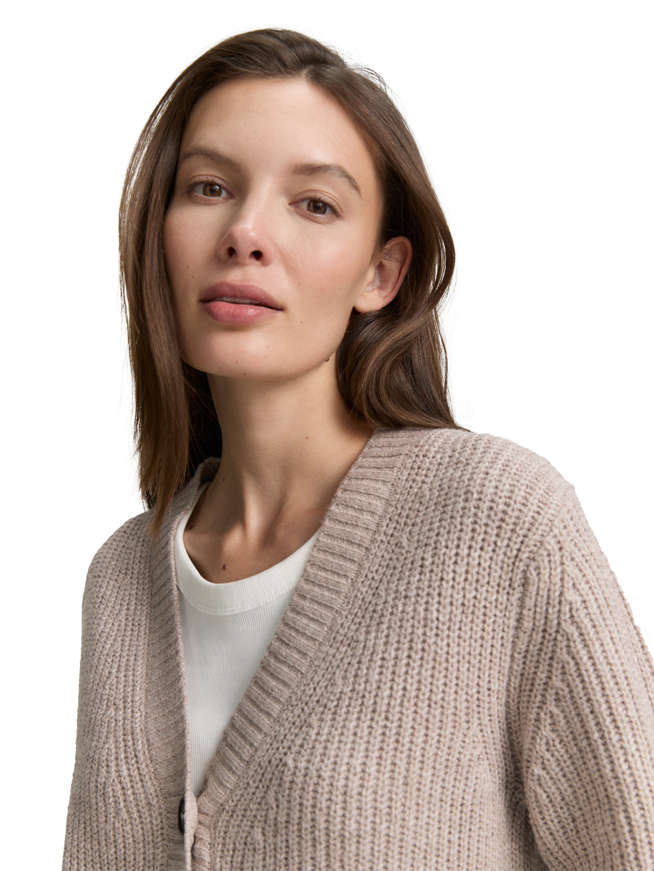 Cardigan mit Rippstruktur