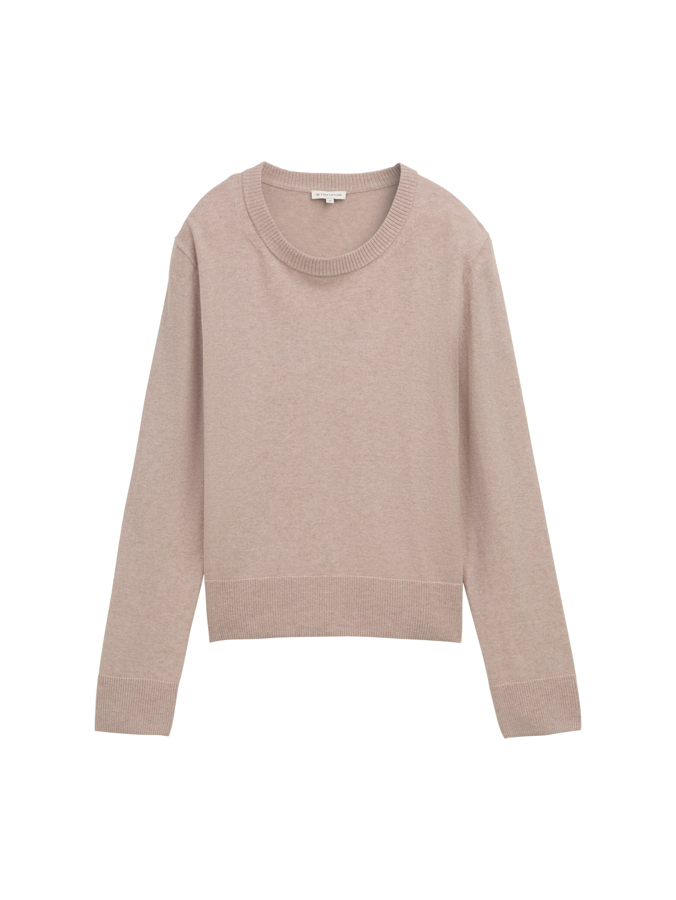 Tom Tailor Denim Female Pullover Basic Rundhalsausschnitt Kaschmir