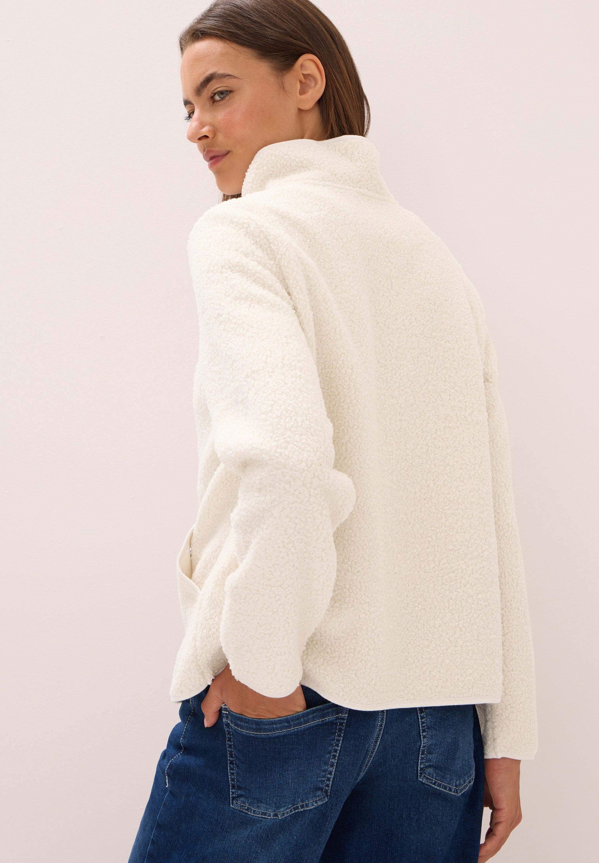 CECIL Damen Jacke Stehkragen Langarm Seitliche Taschen