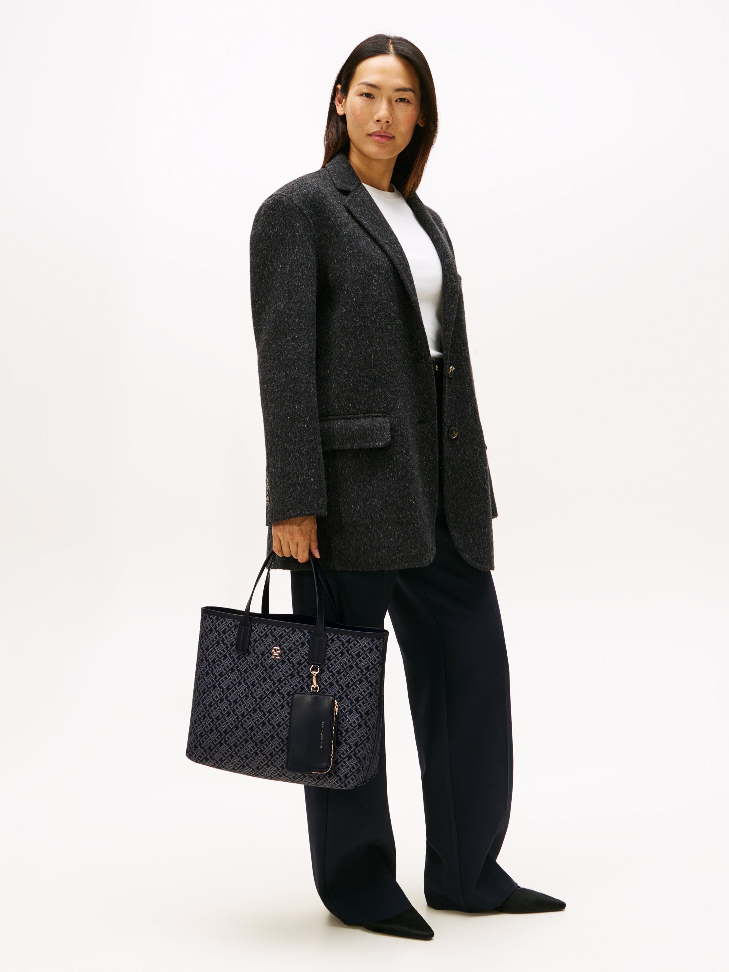 TH ICON SATCHEL JACQUARD