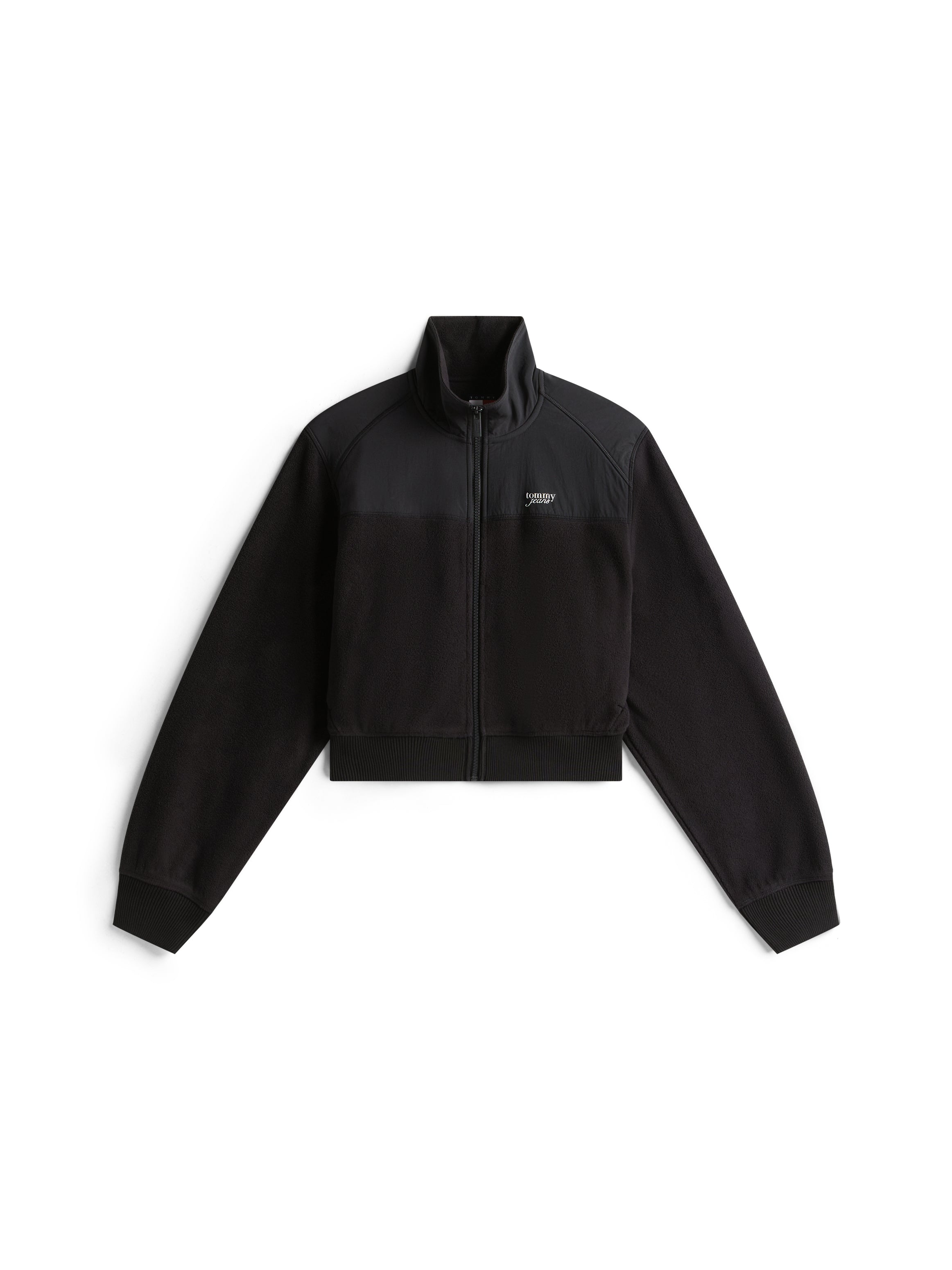 TJW FABRIC MIX FLEECE ZIP THRU