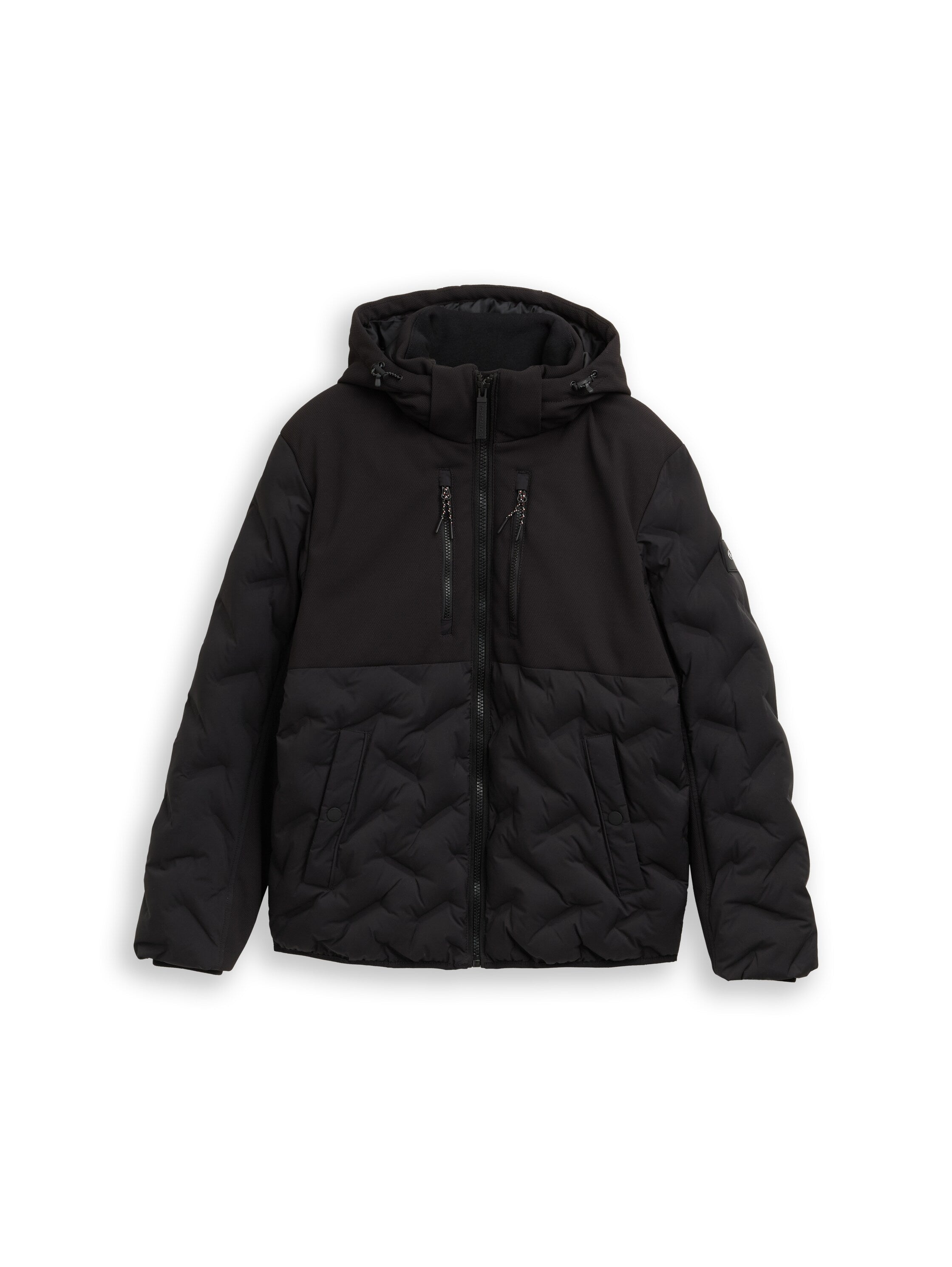 Hybrid Puffer-Jacke mit Steppung