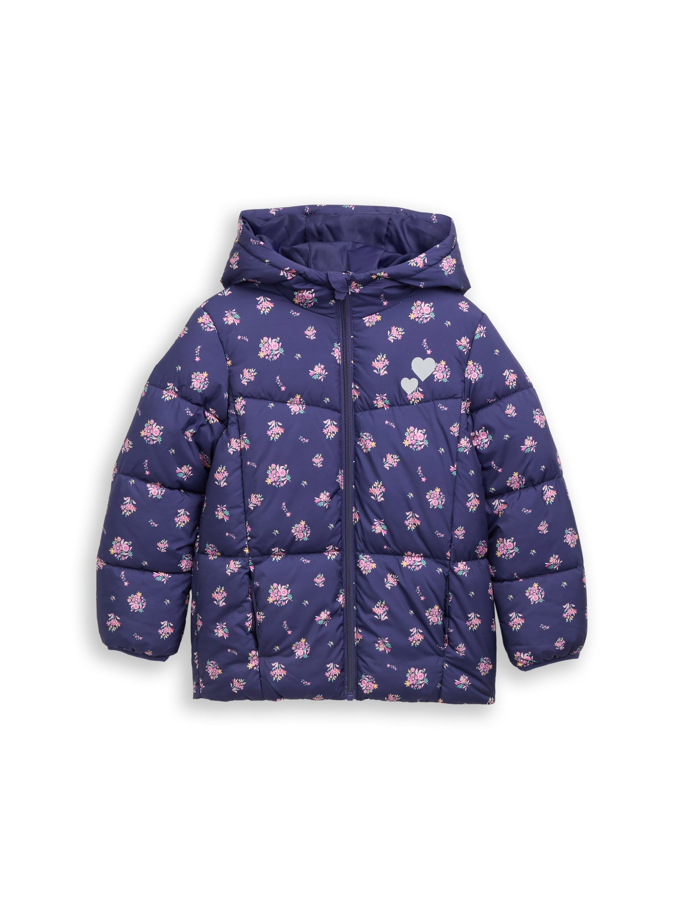 Puffer-Jacke mit Allover-Print
