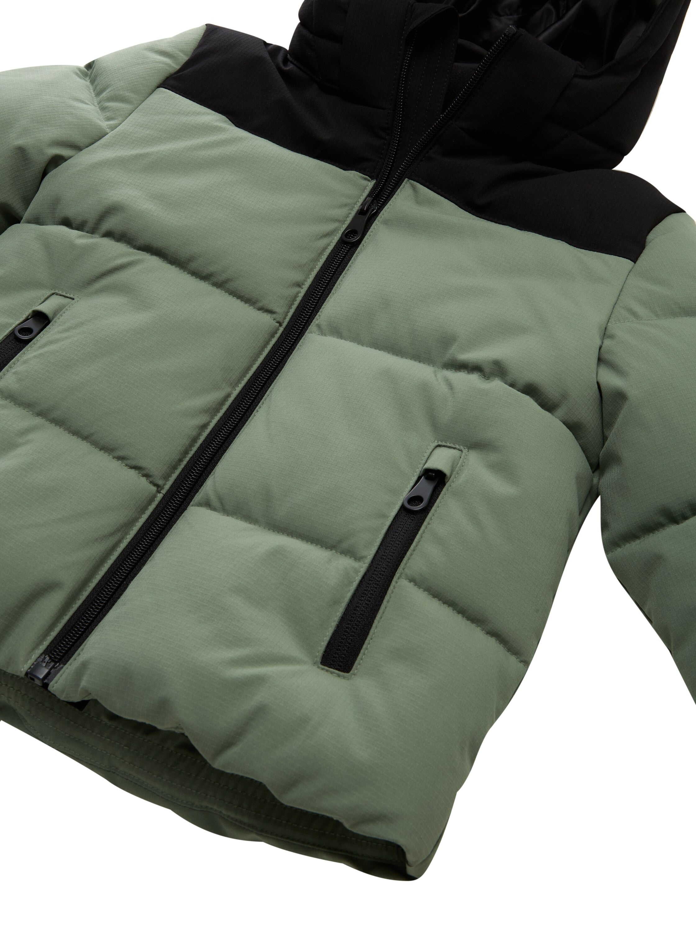 Puffer-Jacke mit abnehmbarer Kapuze