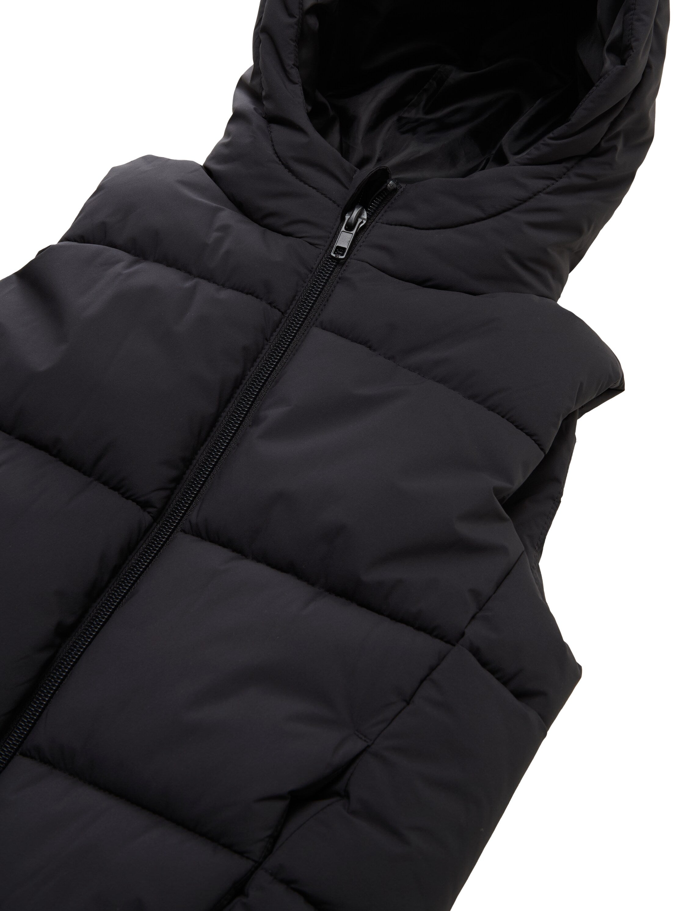Puffer-Weste mit Kapuze