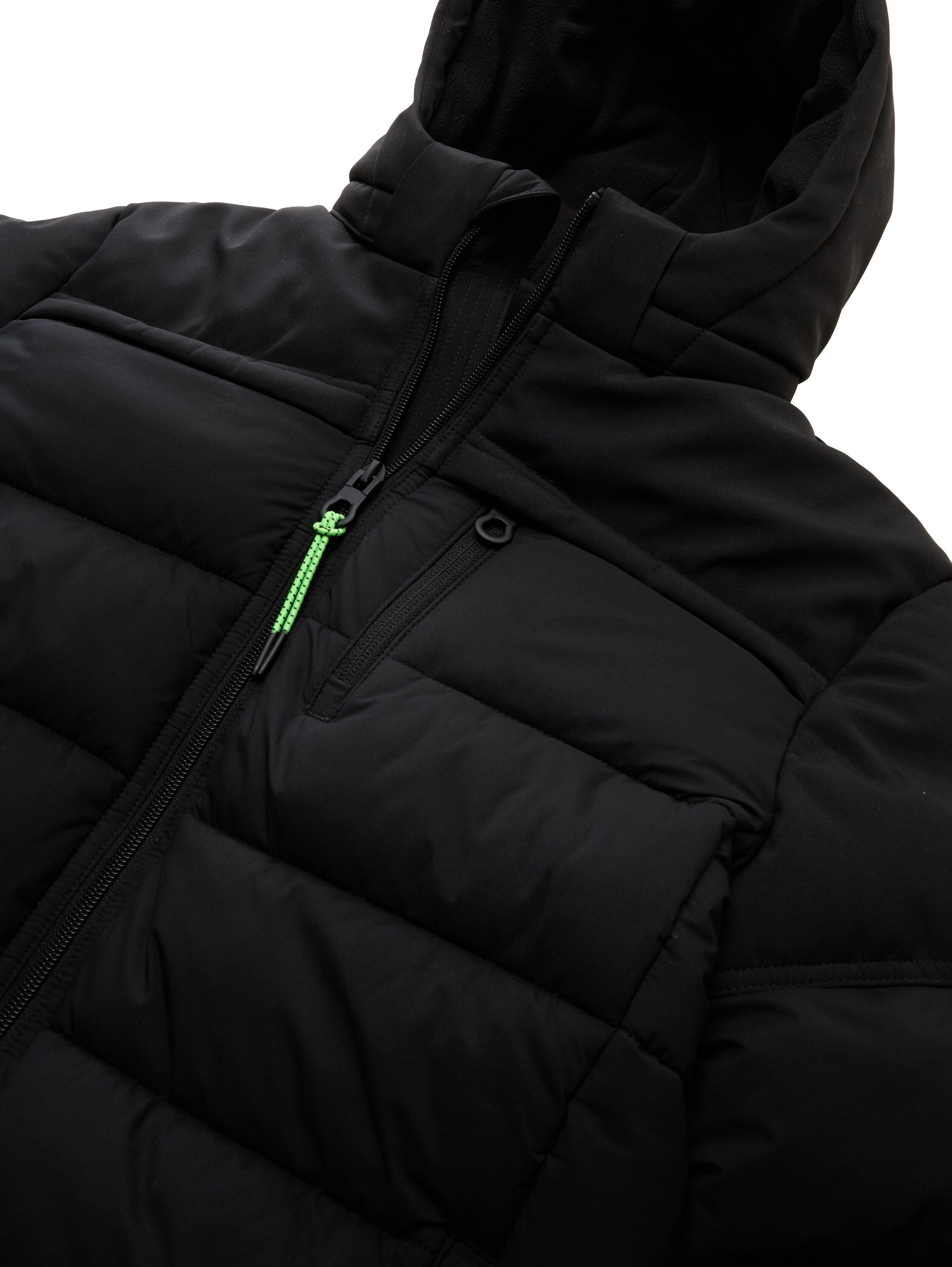 Puffer-Jacke mit abnehmbarer Kapuze