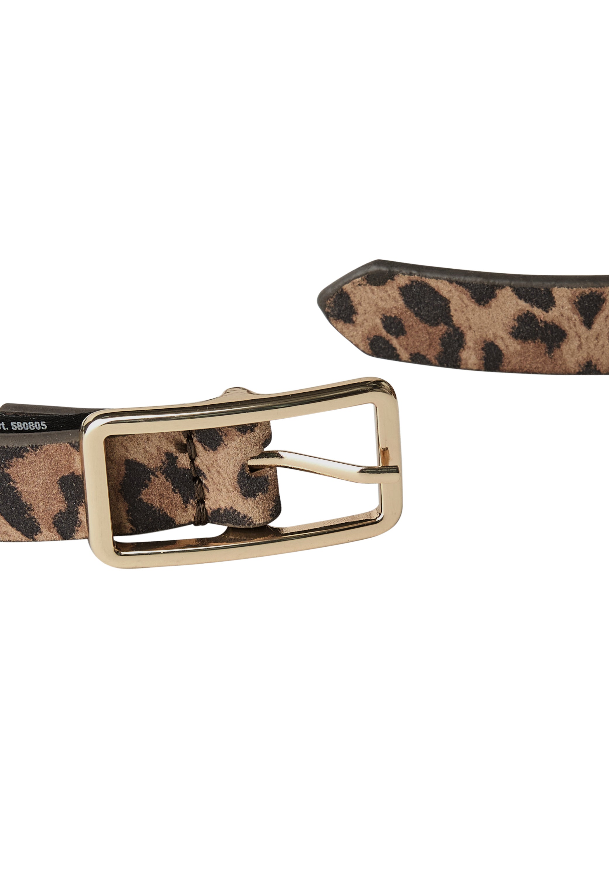 Street One Damen Ledergürtel Animal Print Metallschnalle