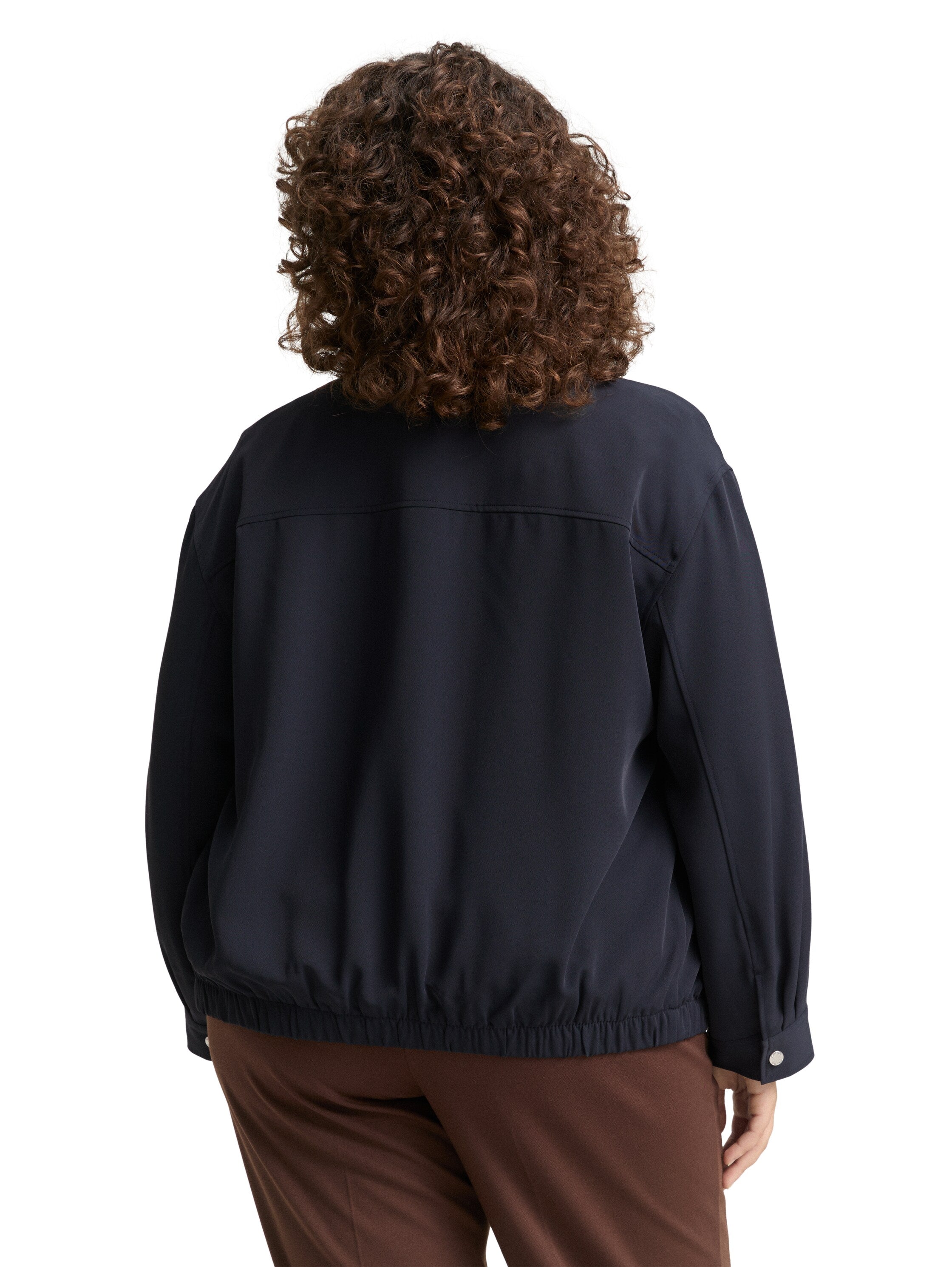 Plus Size - Loose Fit Blouson Jacke