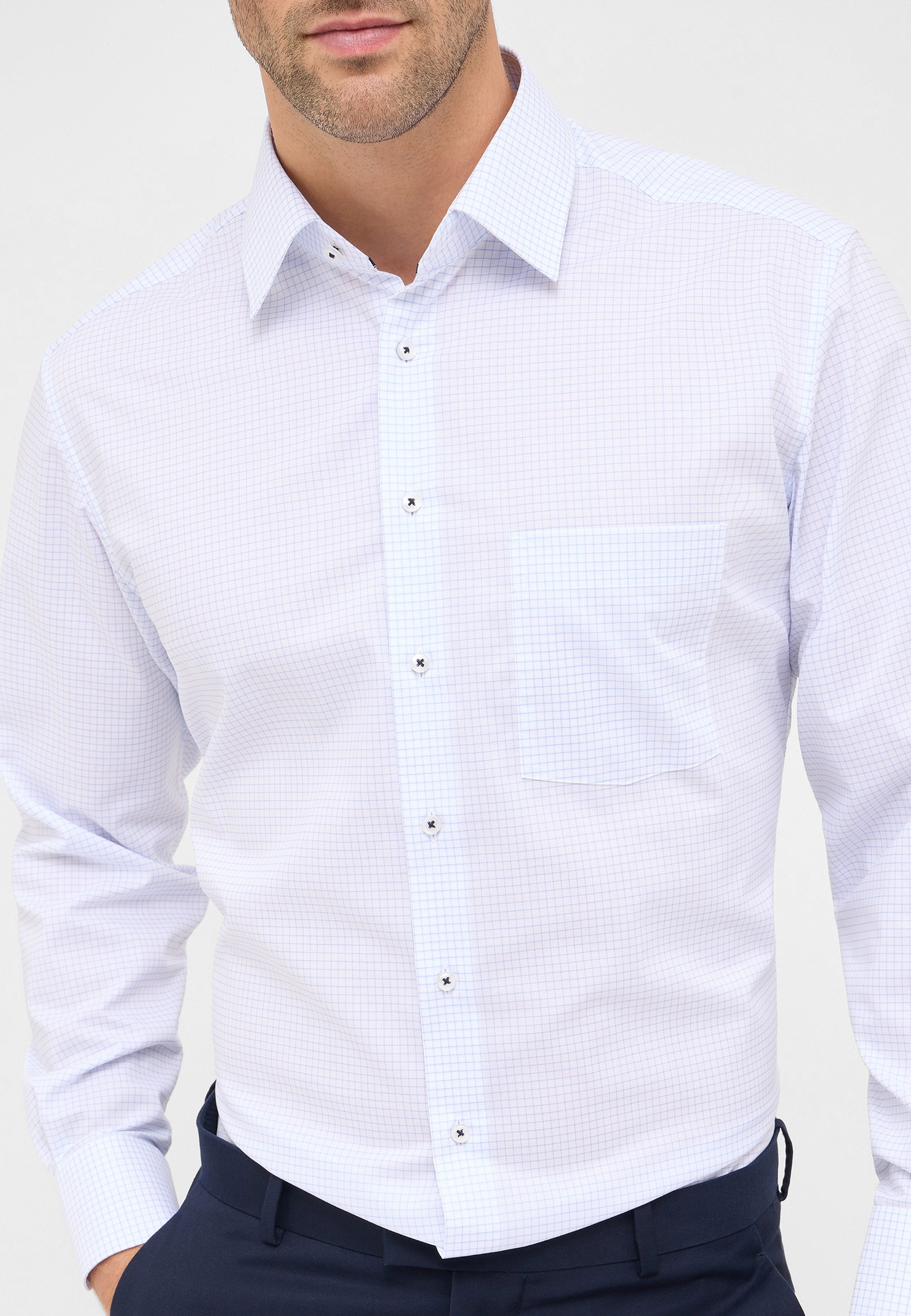 Eterna Herren Hemd Langarm Pflegeleicht