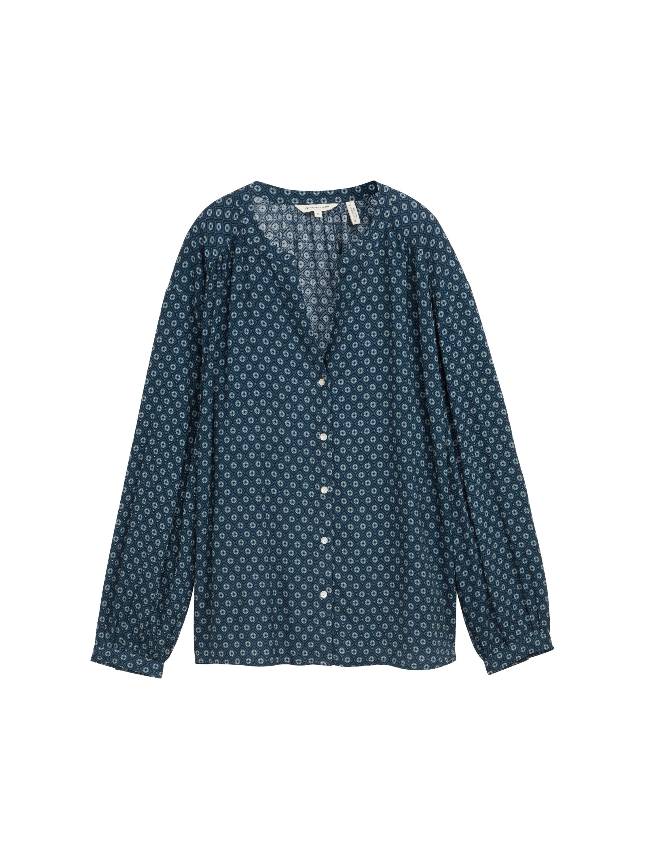 Loose Fit Bluse mit Muster