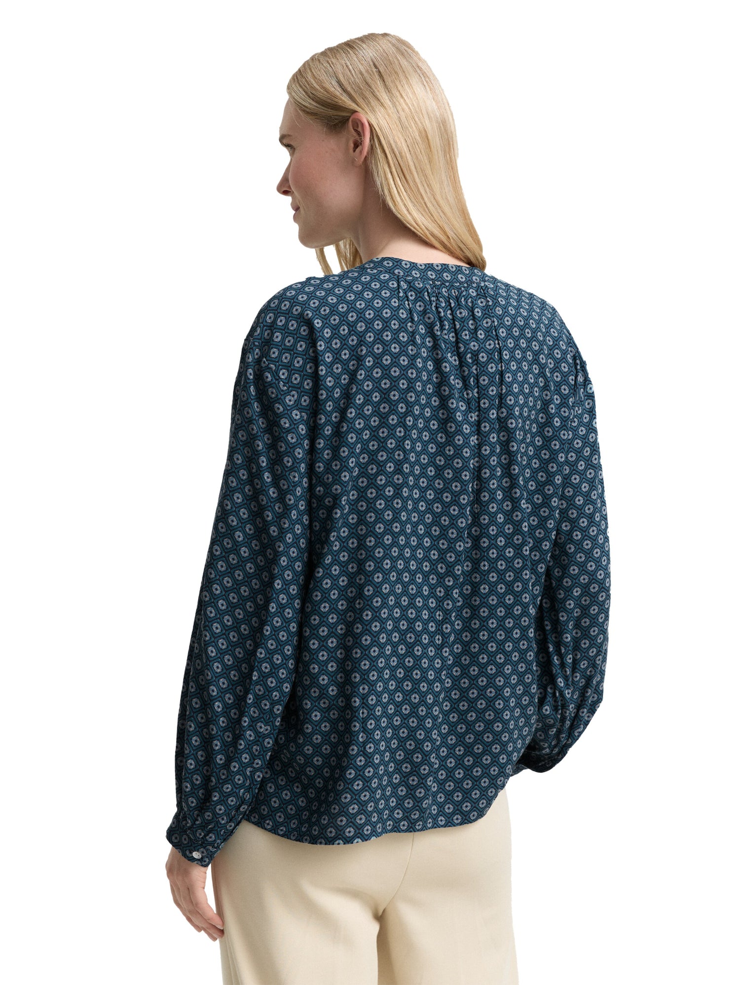 Loose Fit Bluse mit Muster