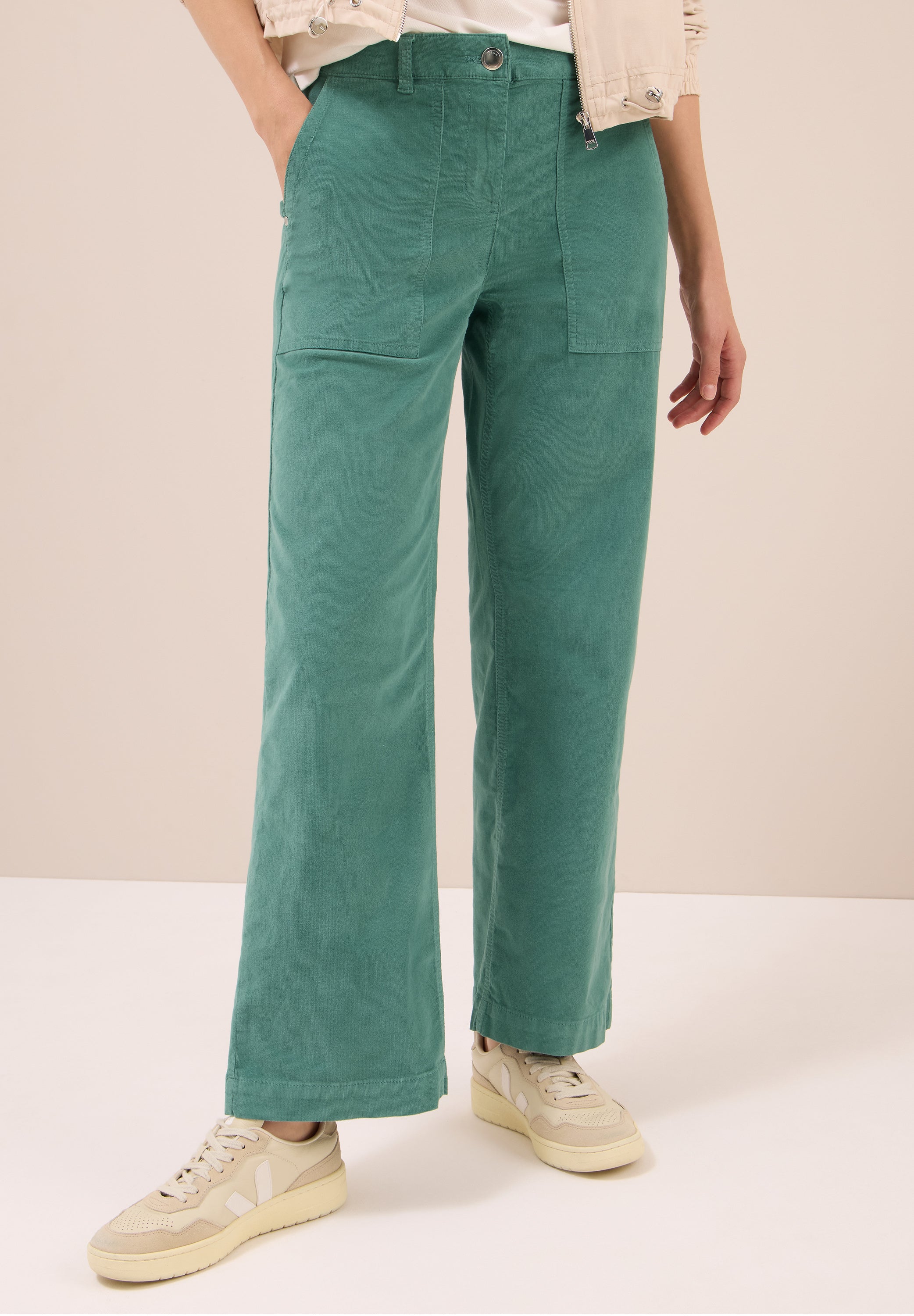 Wide Leg Cordhose