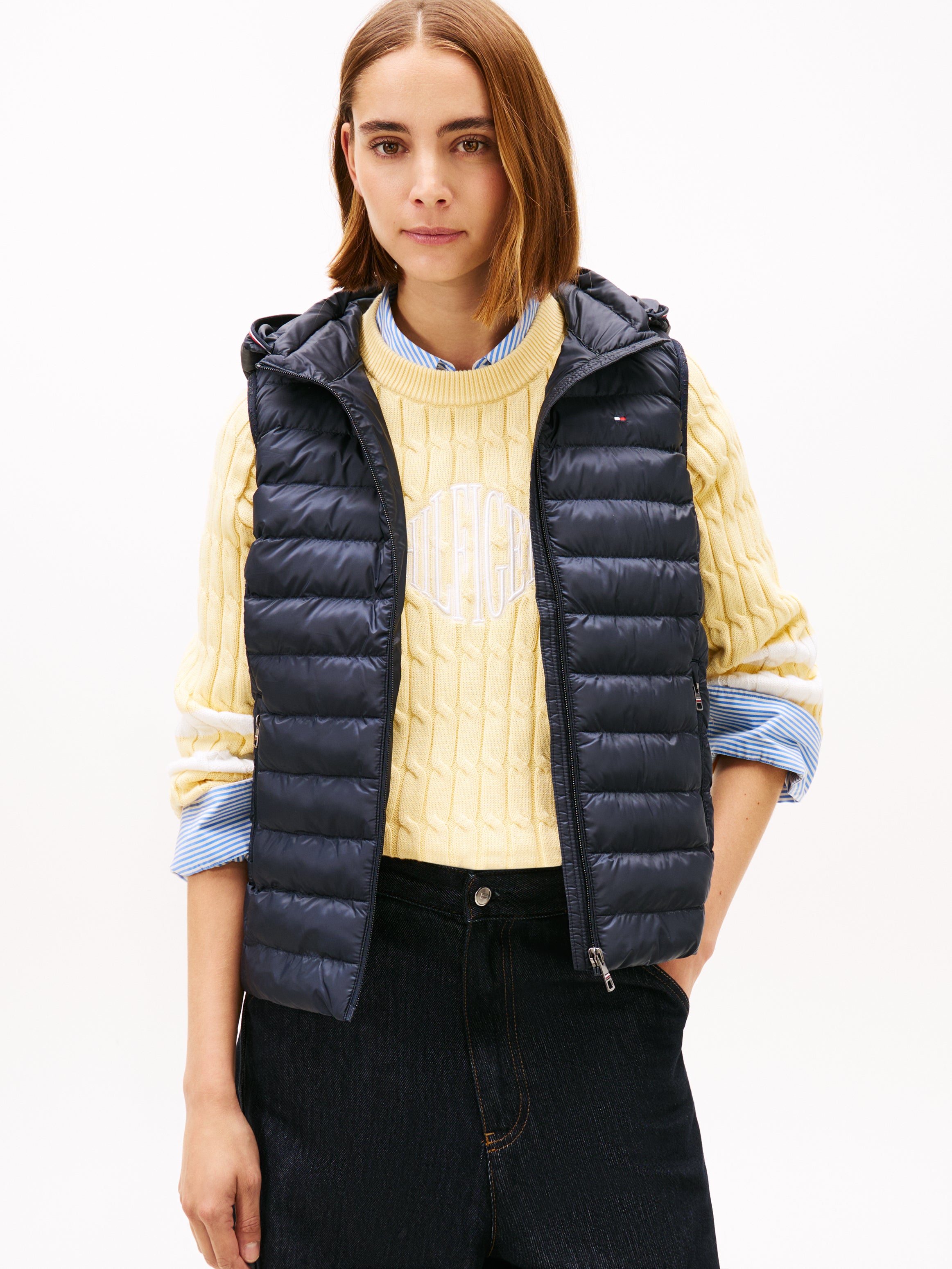LW PADDED GLOBAL STRIPE VEST