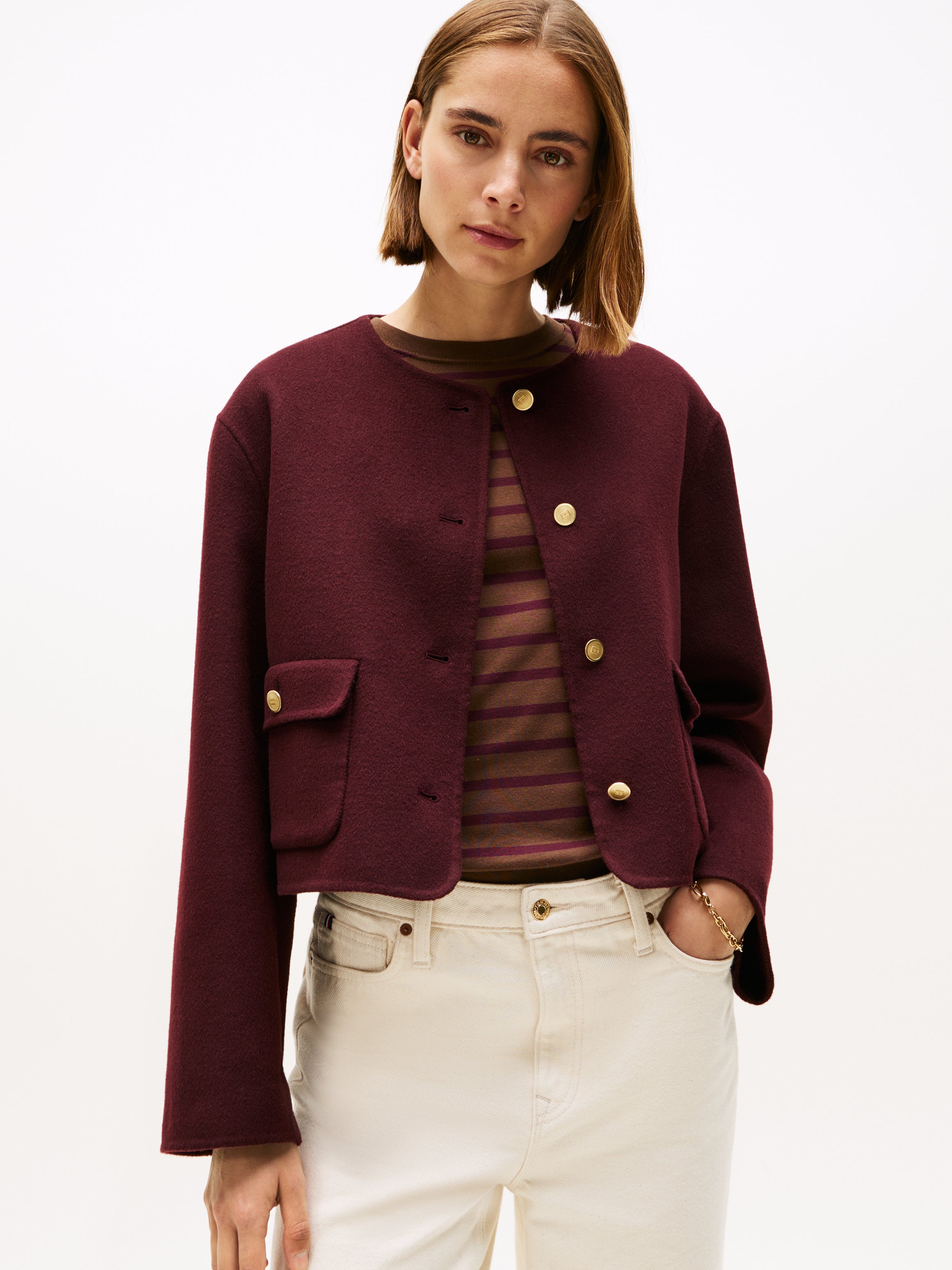 DF WOOL BLEND REG LADY JACKET