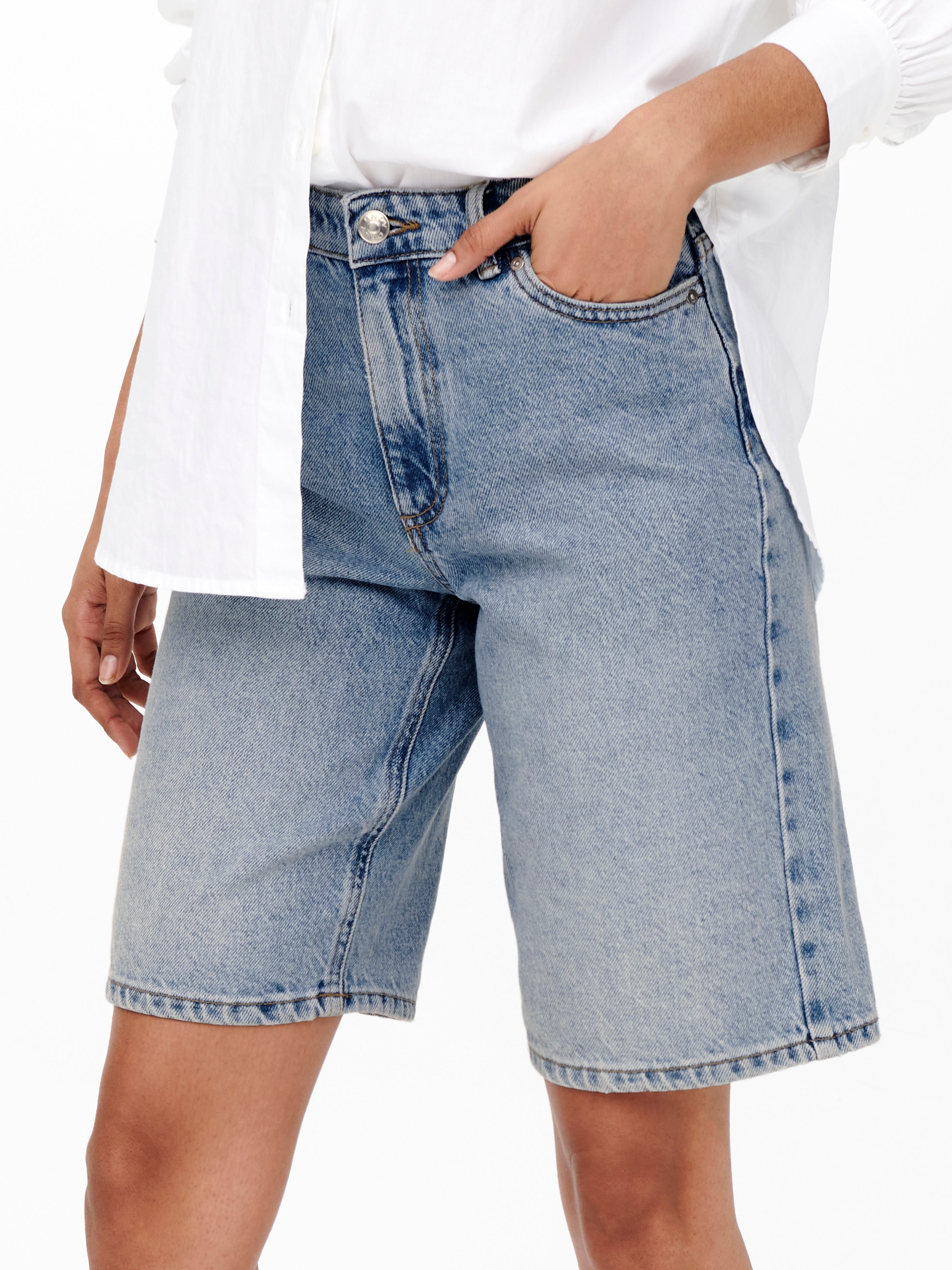 ONLSONNY HW WIDE DNM SHORTS NOOS