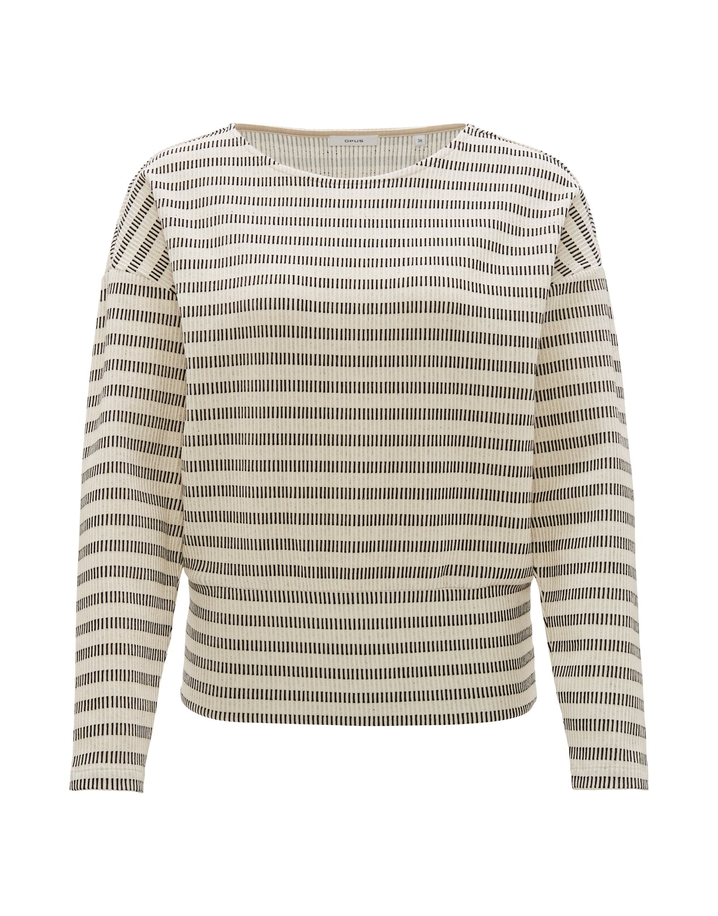 OPUS Langarmshirt Damen Lockere Passform Strukturierte Oberfläche