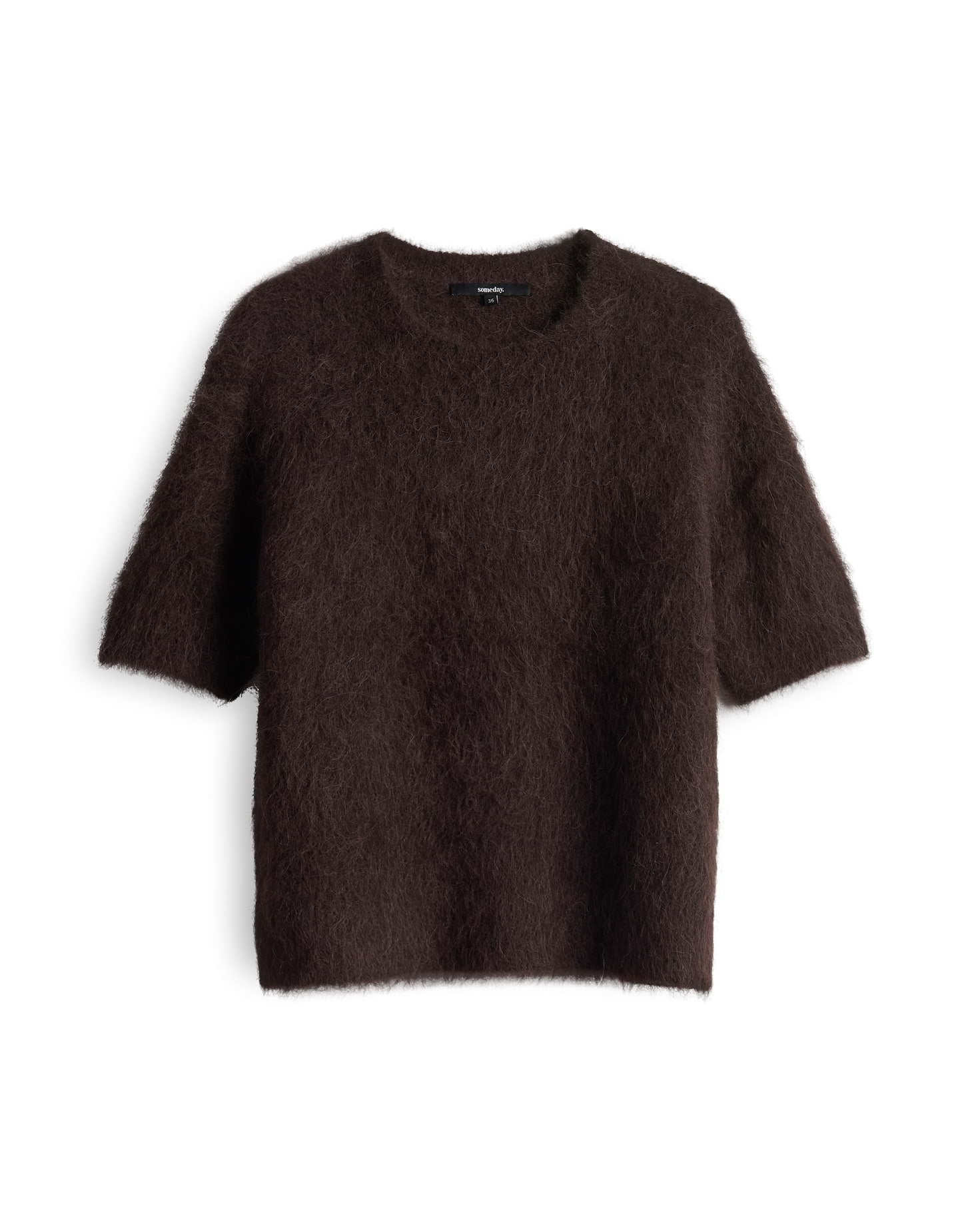 Someday Damen Strickpullover Rundhalsausschnitt Alpaka-Mix