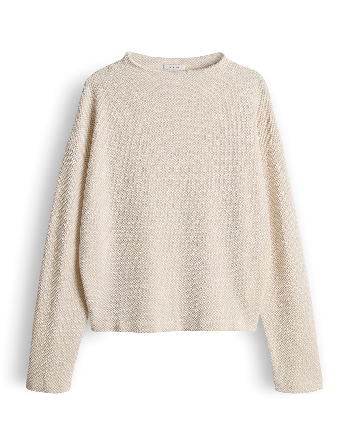 OPUS Vera Damen Jersey Pullover Funnel Neck 3D Struktur