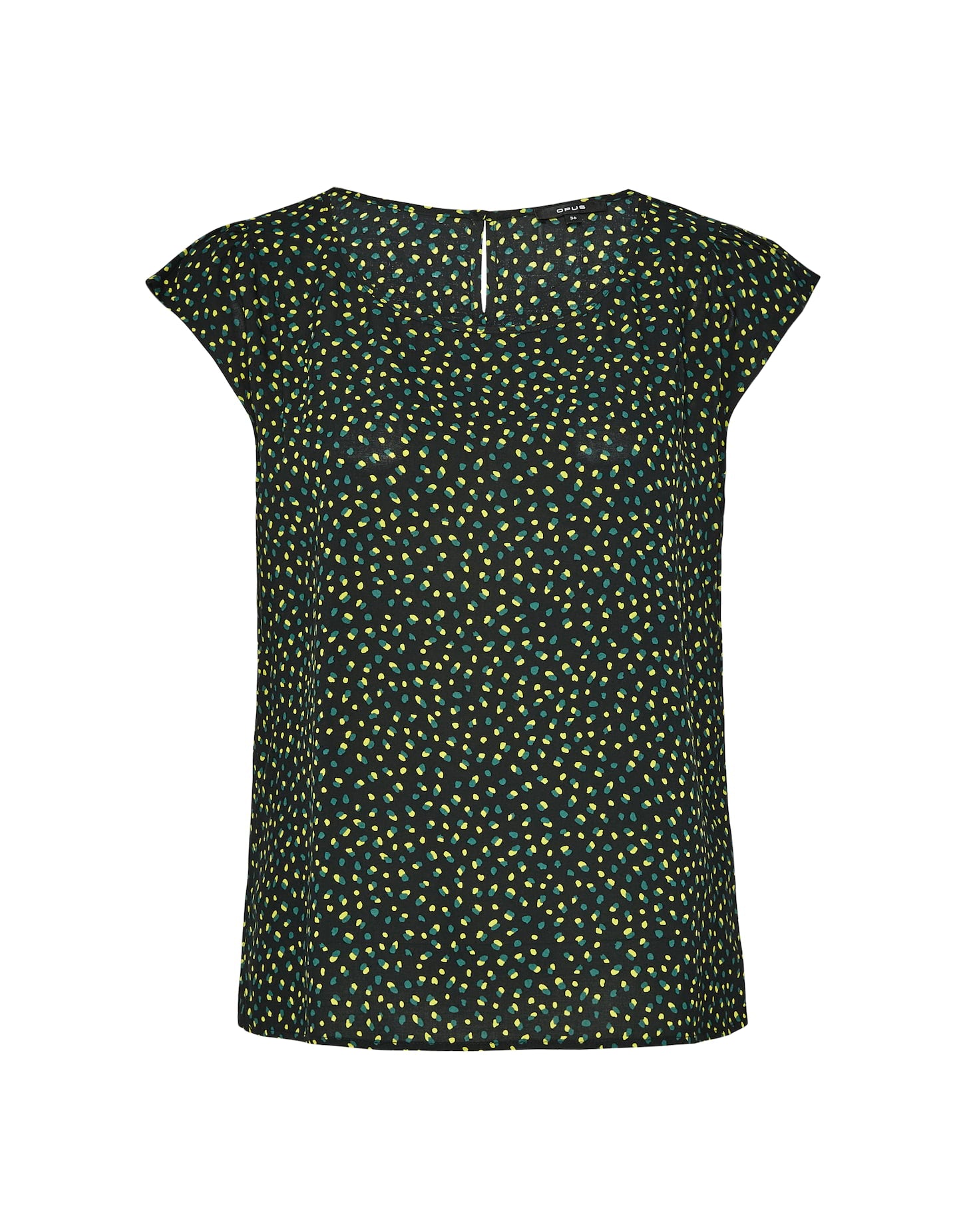 OPUS Blusenshirt Damen mit Punkteprint und Schlitz