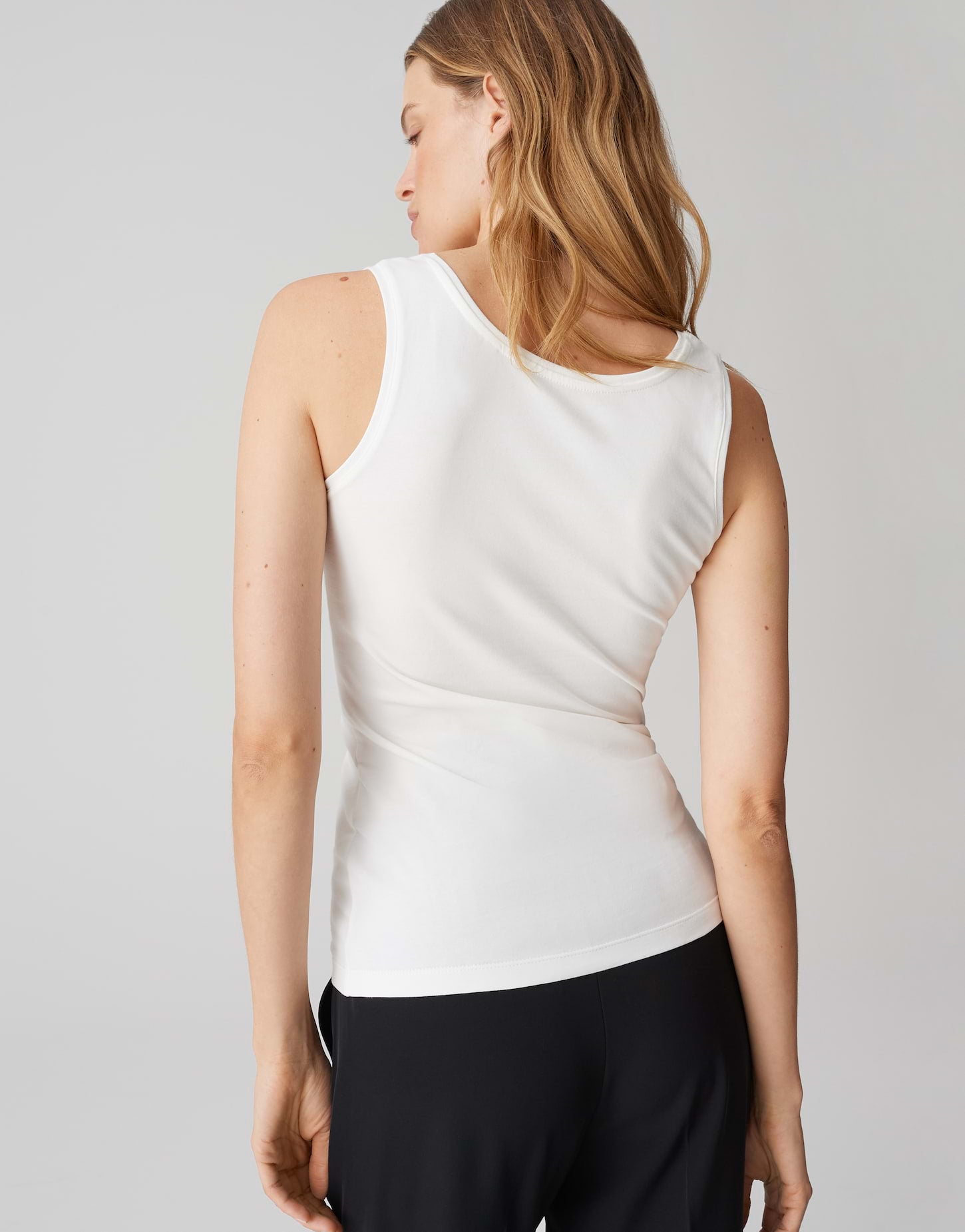OPUS ärmelloses Jersey-Top Damen tailliert weicher Griff