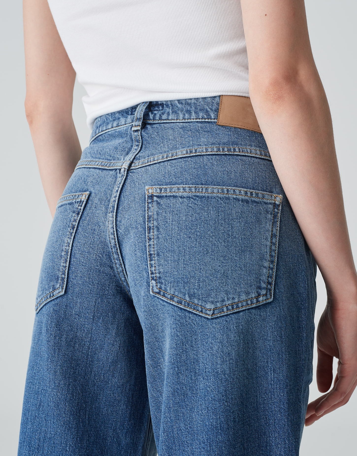 OPUS Denim Jeans Tapered Fit Damen Stretch