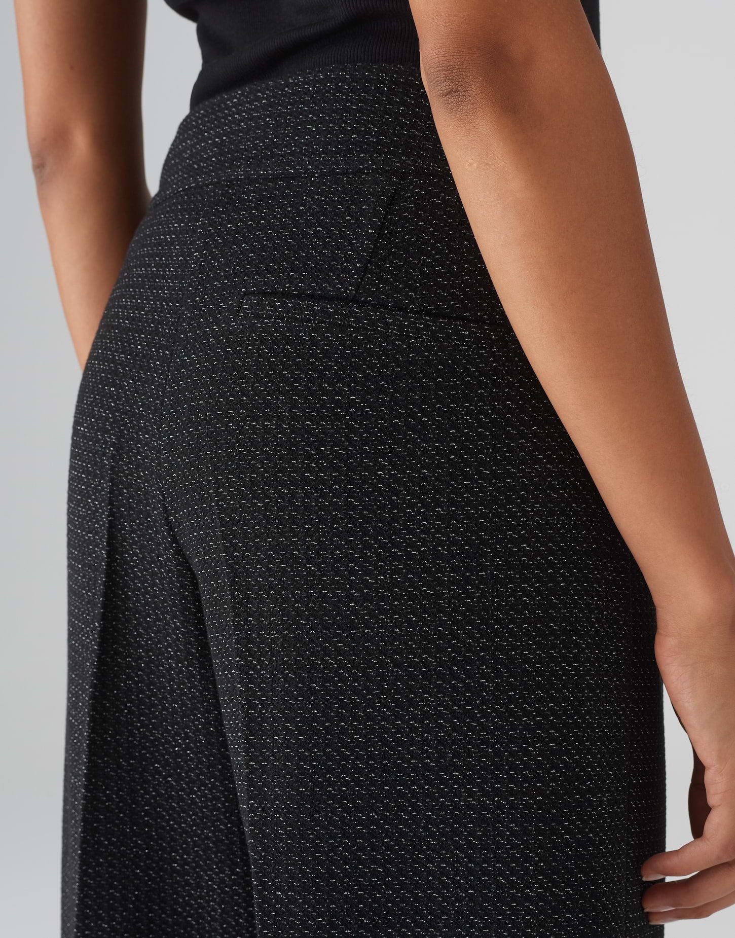OPUS Twill Cropped Hose Damen Hoher Bund Elastisch