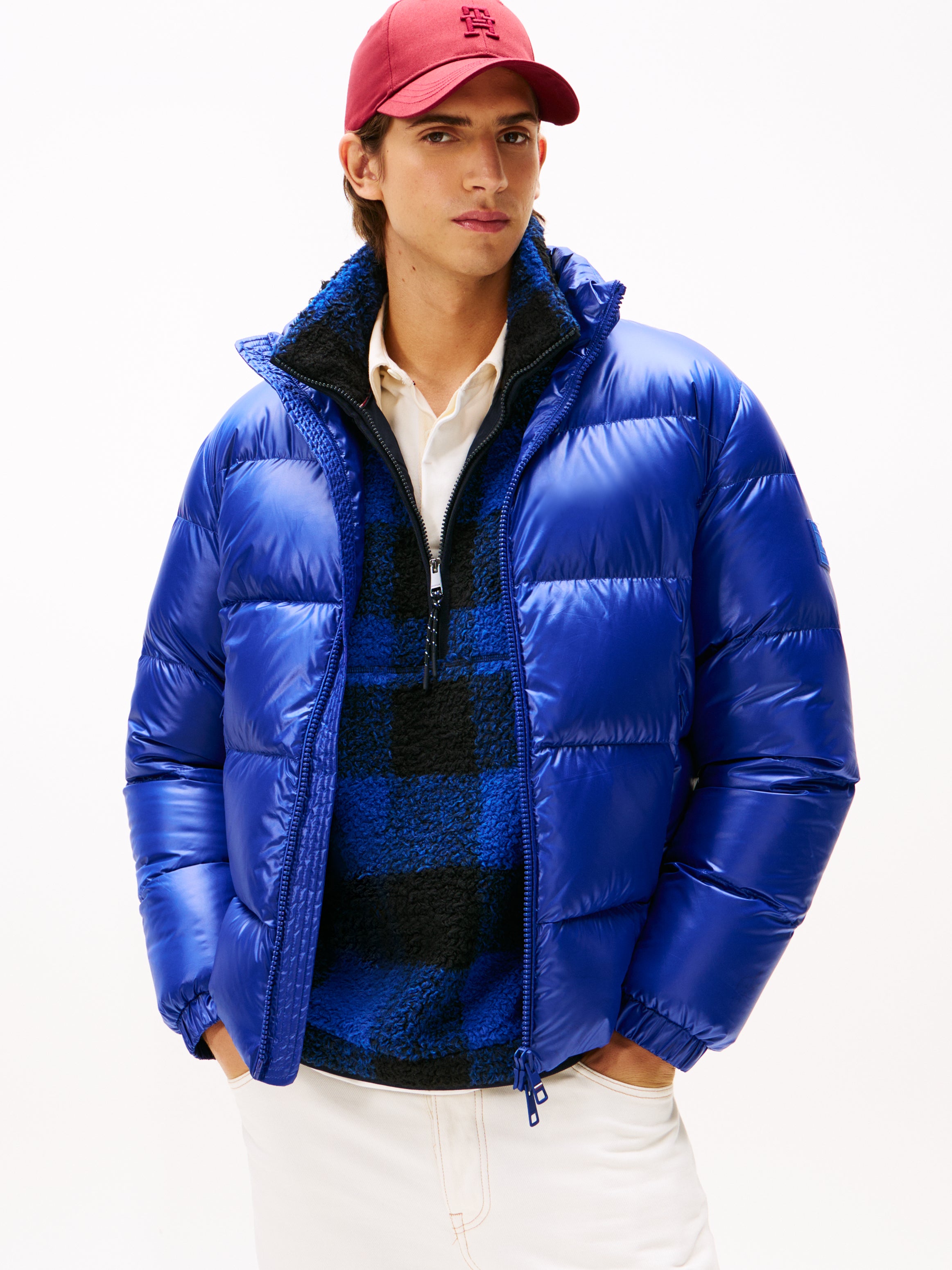 SHINY DOWN STAND PUFFER